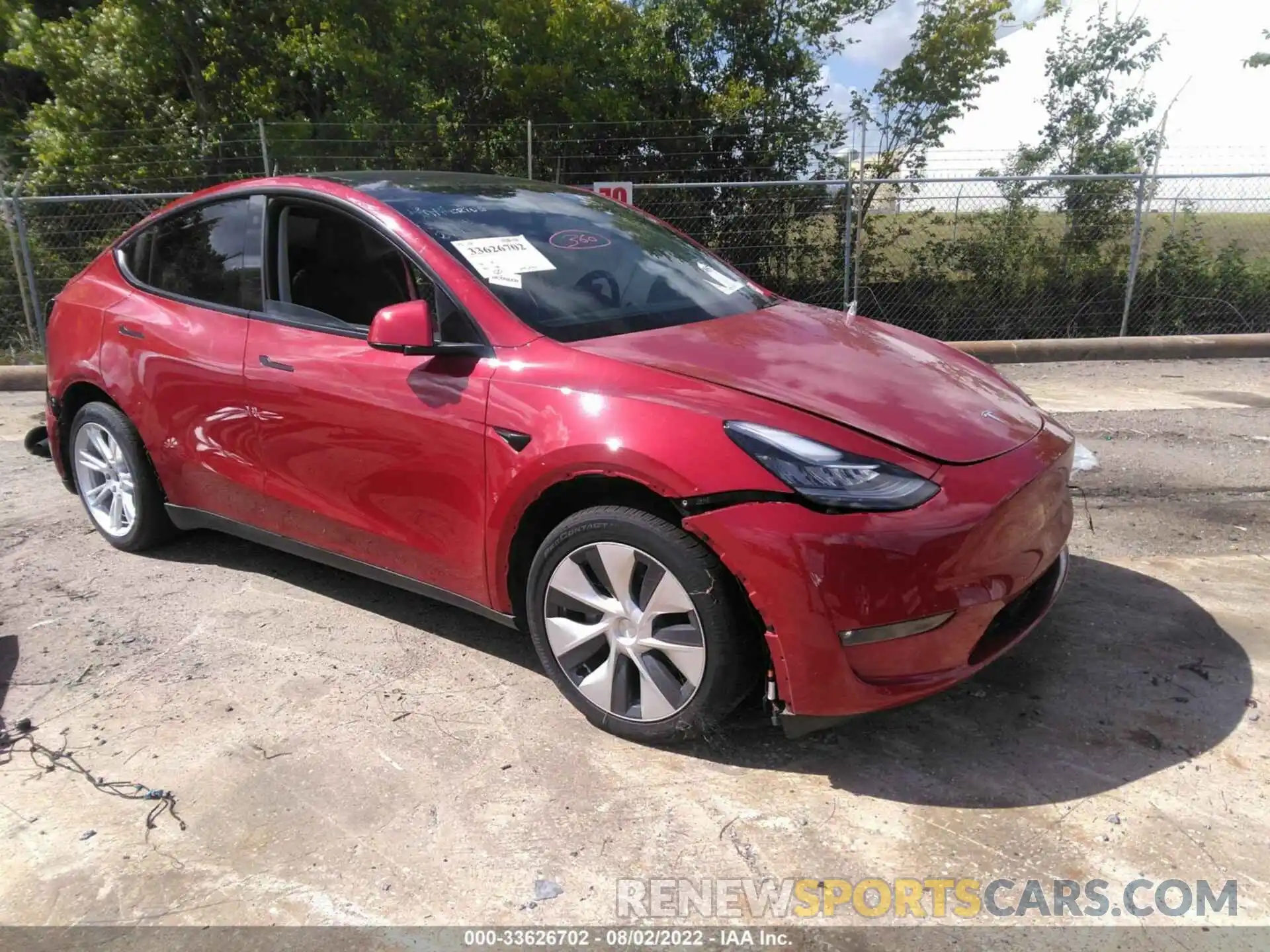 1 Фотография поврежденного автомобиля 5YJYGDEE6MF279150 TESLA MODEL Y 2021