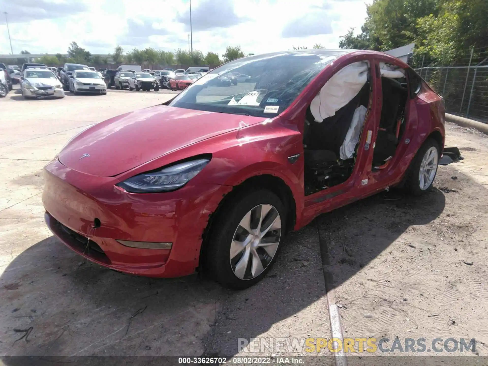 2 Photograph of a damaged car 5YJYGDEE6MF279150 TESLA MODEL Y 2021