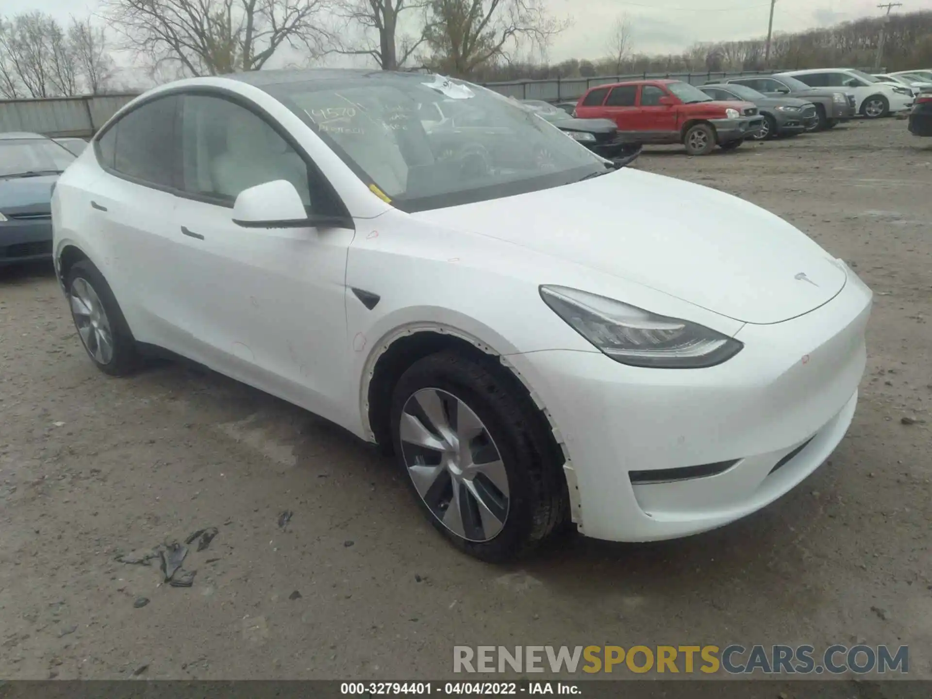 1 Фотография поврежденного автомобиля 5YJYGDEE7MF061444 TESLA MODEL Y 2021