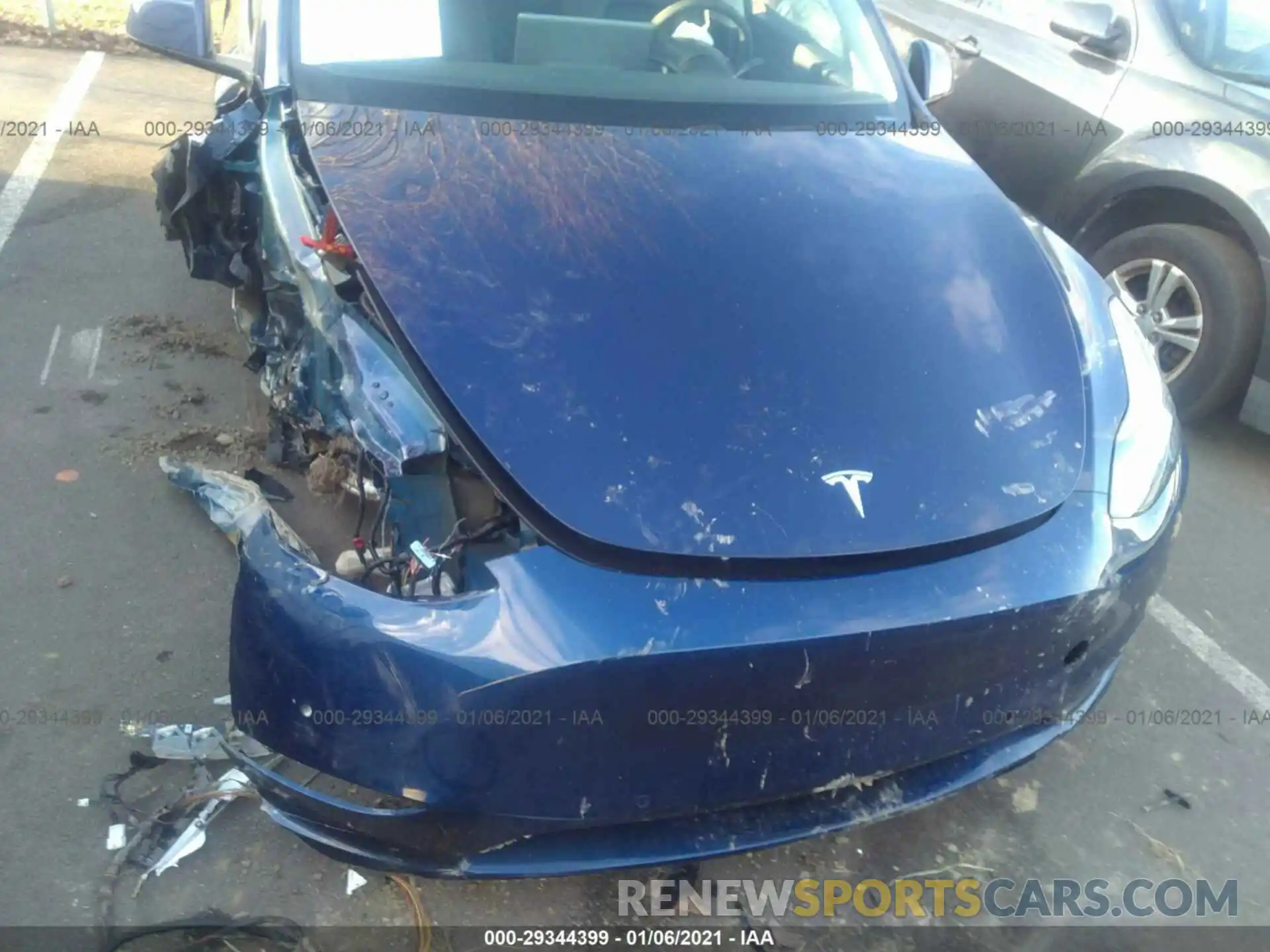 6 Фотография поврежденного автомобиля 5YJYGDEE7MF070936 TESLA MODEL Y 2021