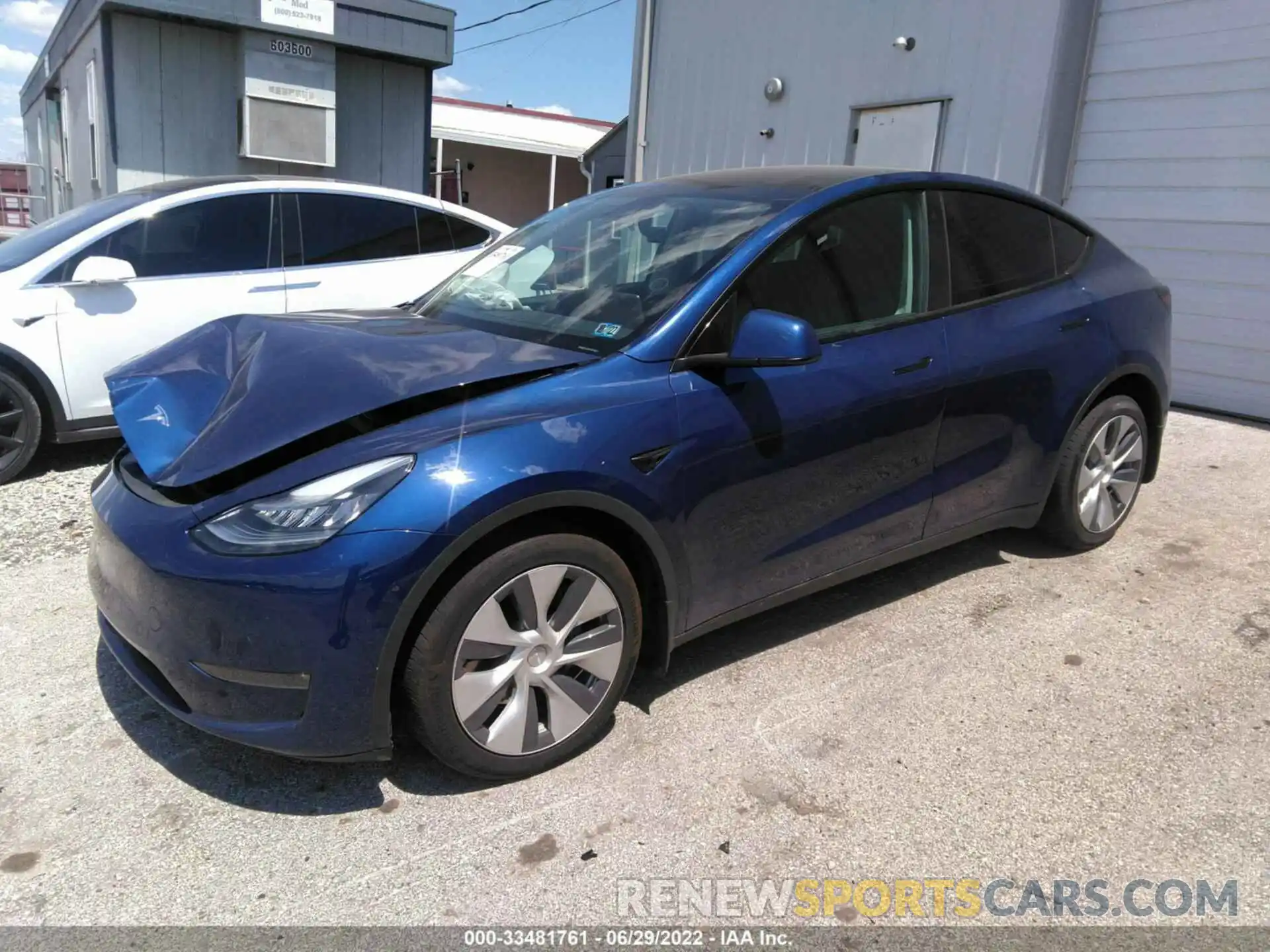 2 Photograph of a damaged car 5YJYGDEE7MF074551 TESLA MODEL Y 2021