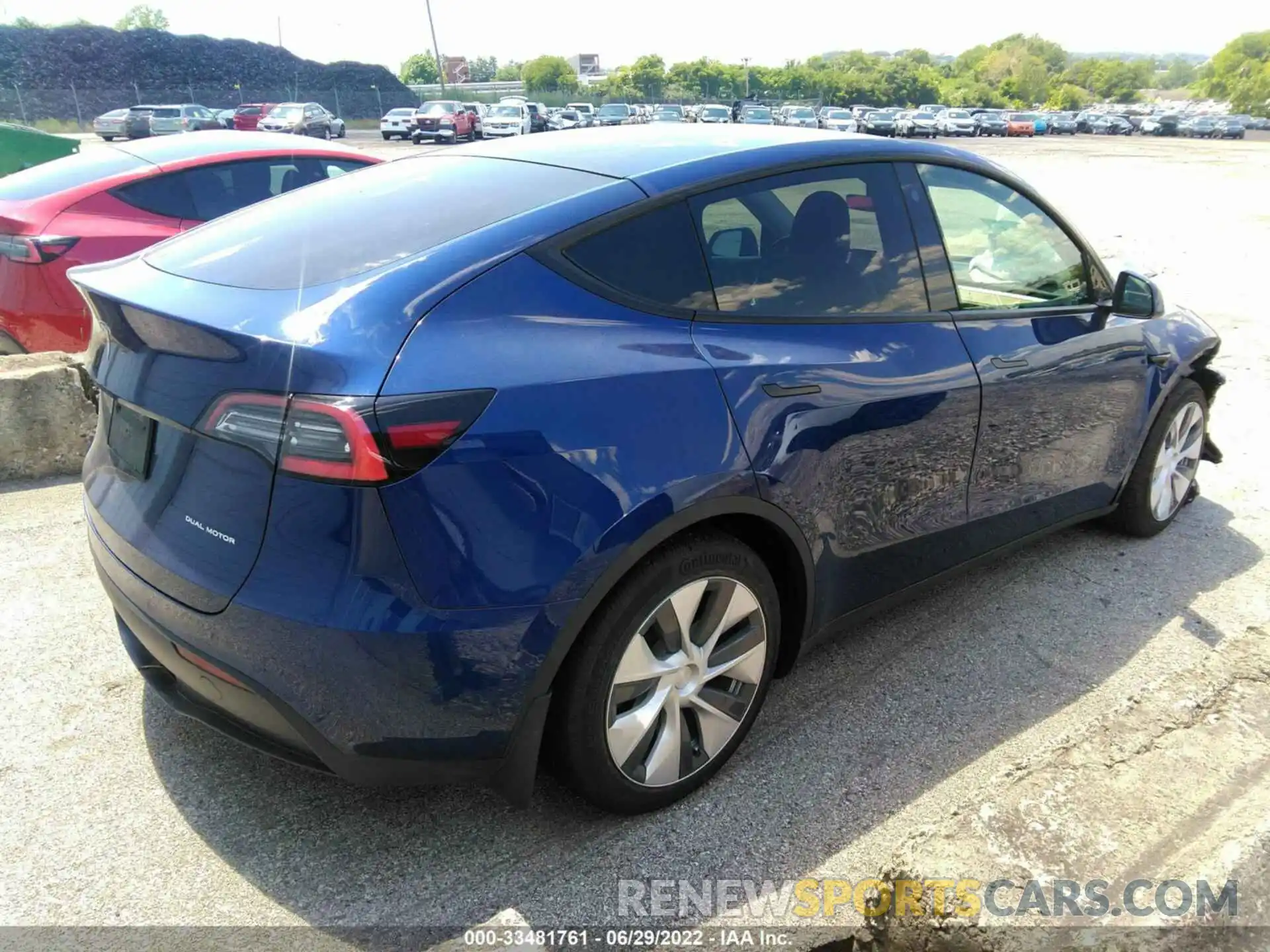 4 Фотография поврежденного автомобиля 5YJYGDEE7MF074551 TESLA MODEL Y 2021