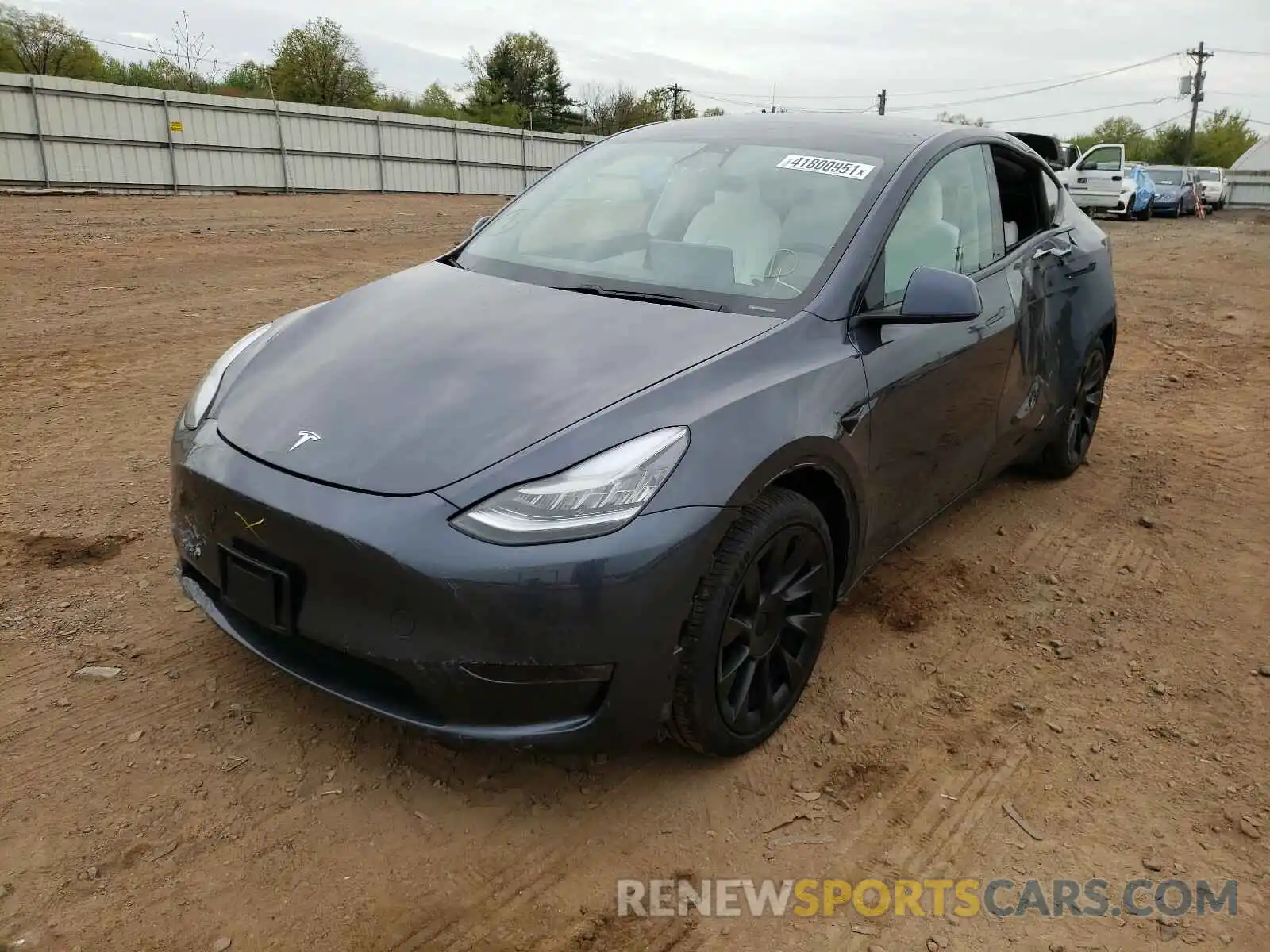 2 Фотография поврежденного автомобиля 5YJYGDEE7MF075408 TESLA MODEL Y 2021