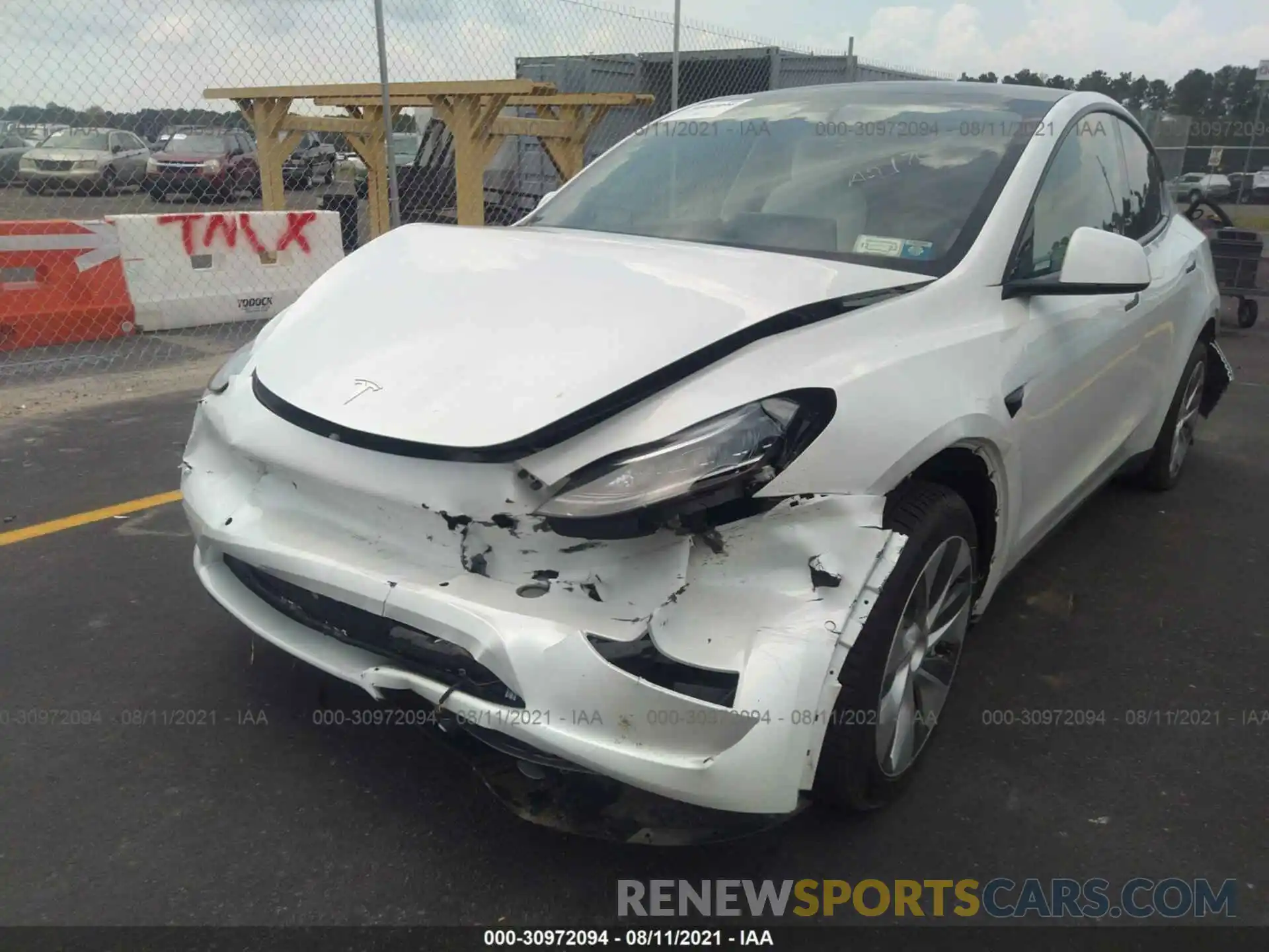 6 Photograph of a damaged car 5YJYGDEE7MF083086 TESLA MODEL Y 2021