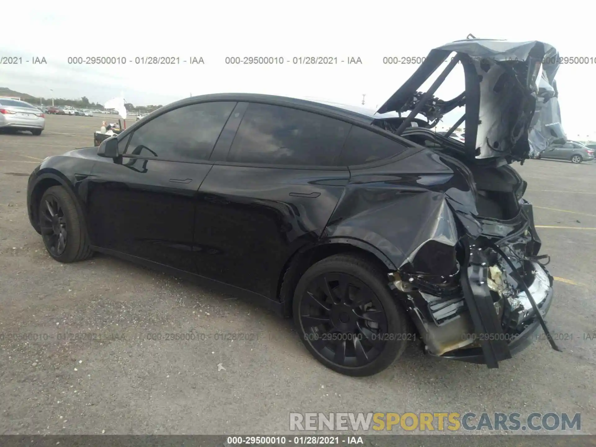 3 Photograph of a damaged car 5YJYGDEE7MF088188 TESLA MODEL Y 2021