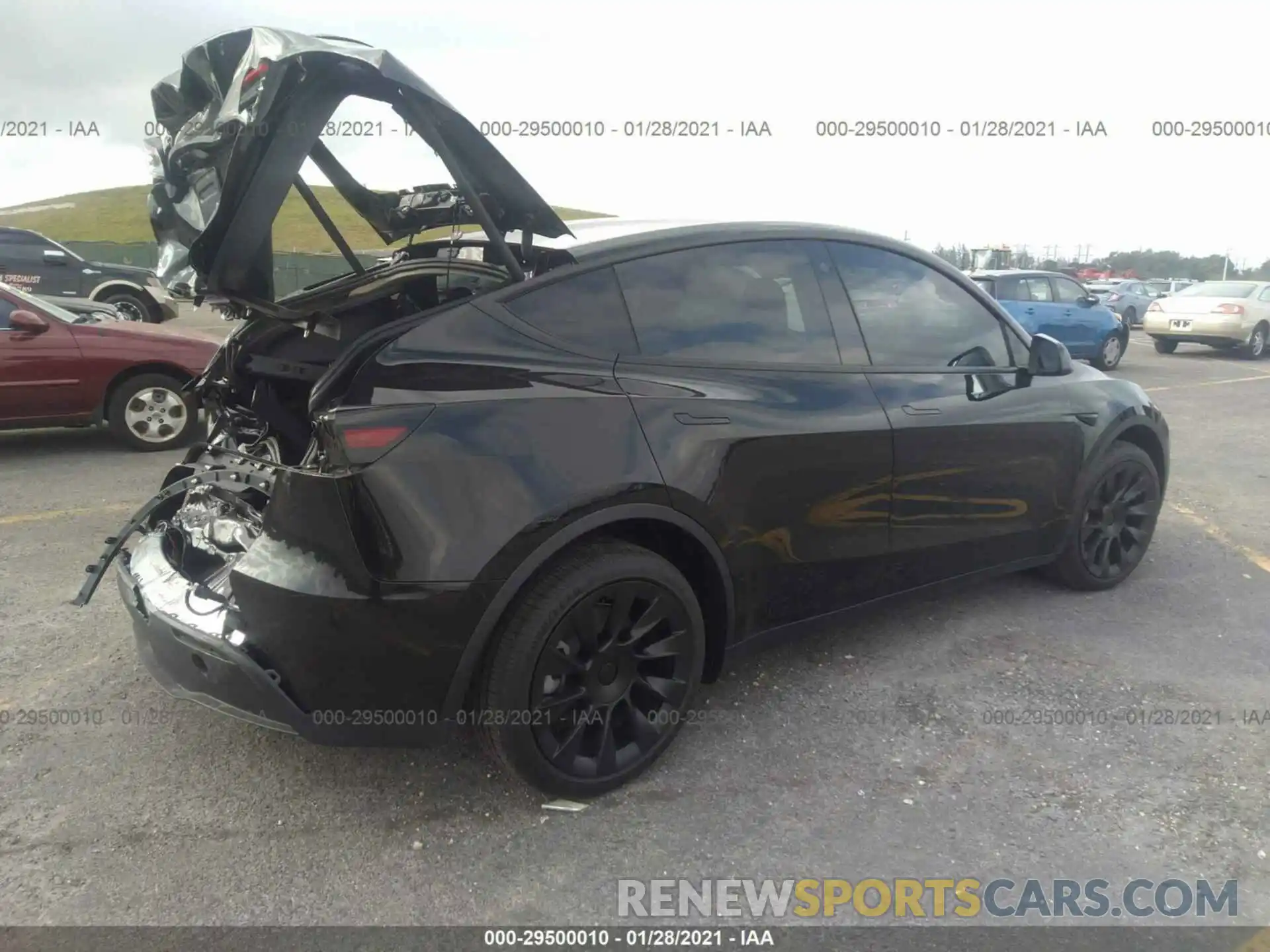 4 Photograph of a damaged car 5YJYGDEE7MF088188 TESLA MODEL Y 2021