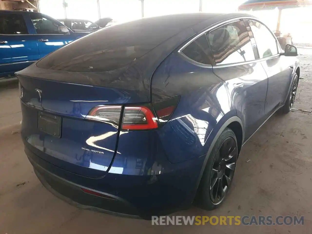 4 Фотография поврежденного автомобиля 5YJYGDEE7MF089163 TESLA MODEL Y 2021