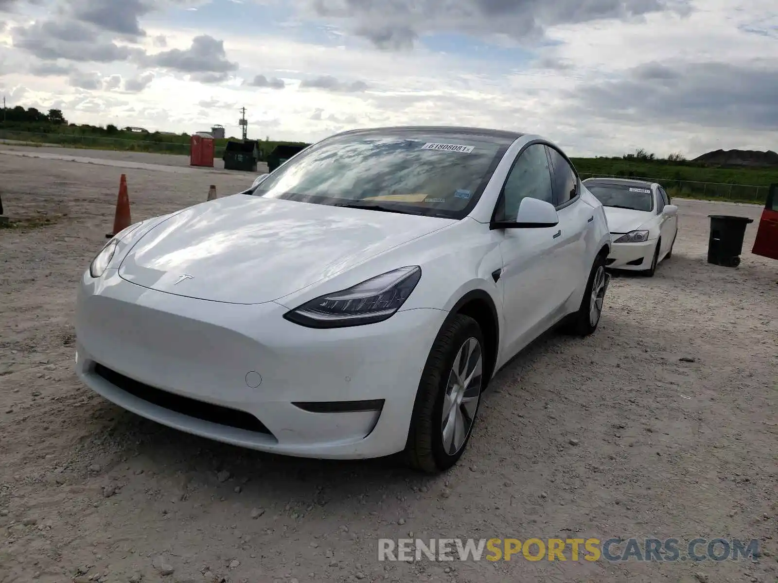 2 Photograph of a damaged car 5YJYGDEE7MF090023 TESLA MODEL Y 2021