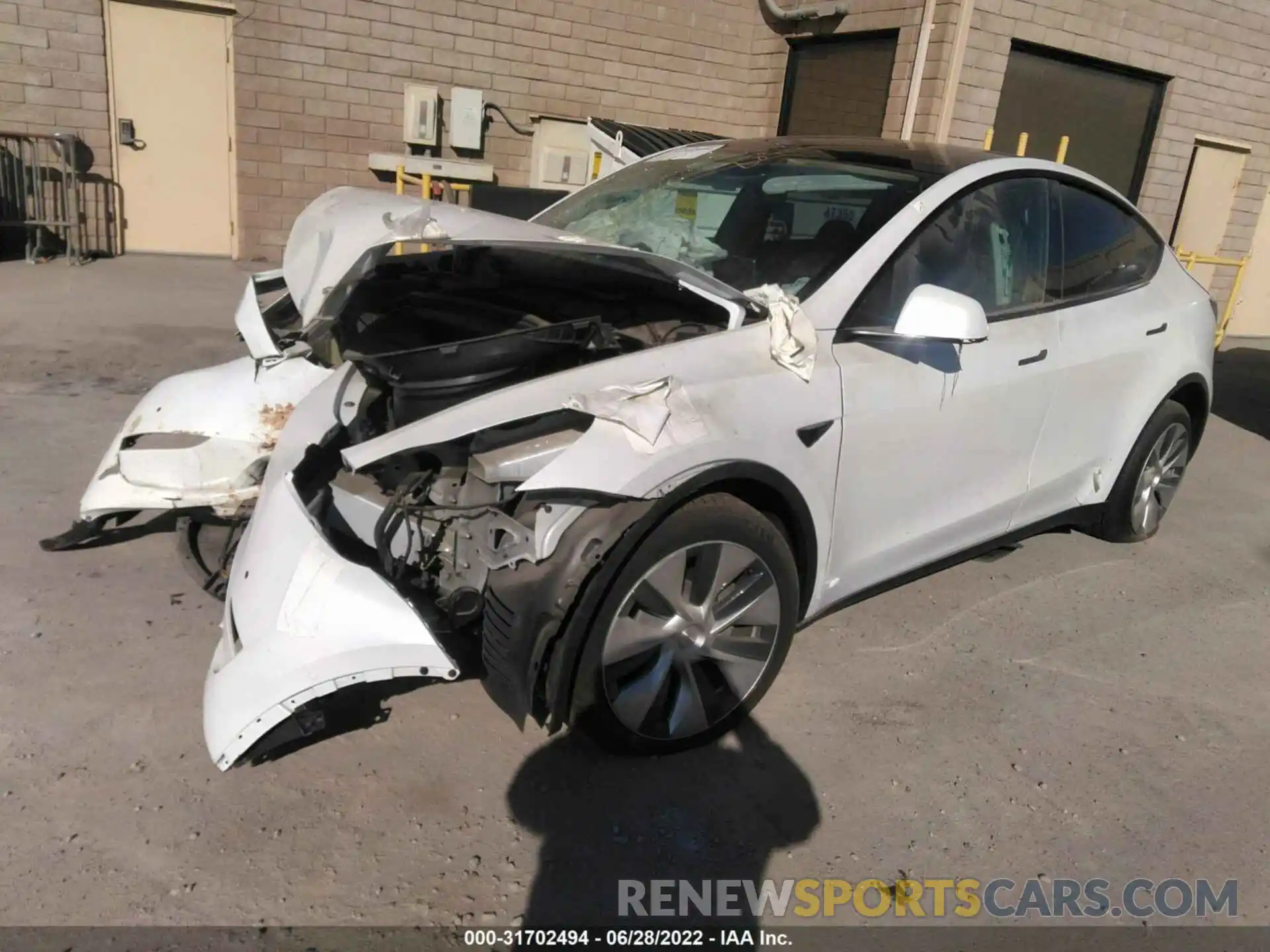 2 Photograph of a damaged car 5YJYGDEE7MF096016 TESLA MODEL Y 2021