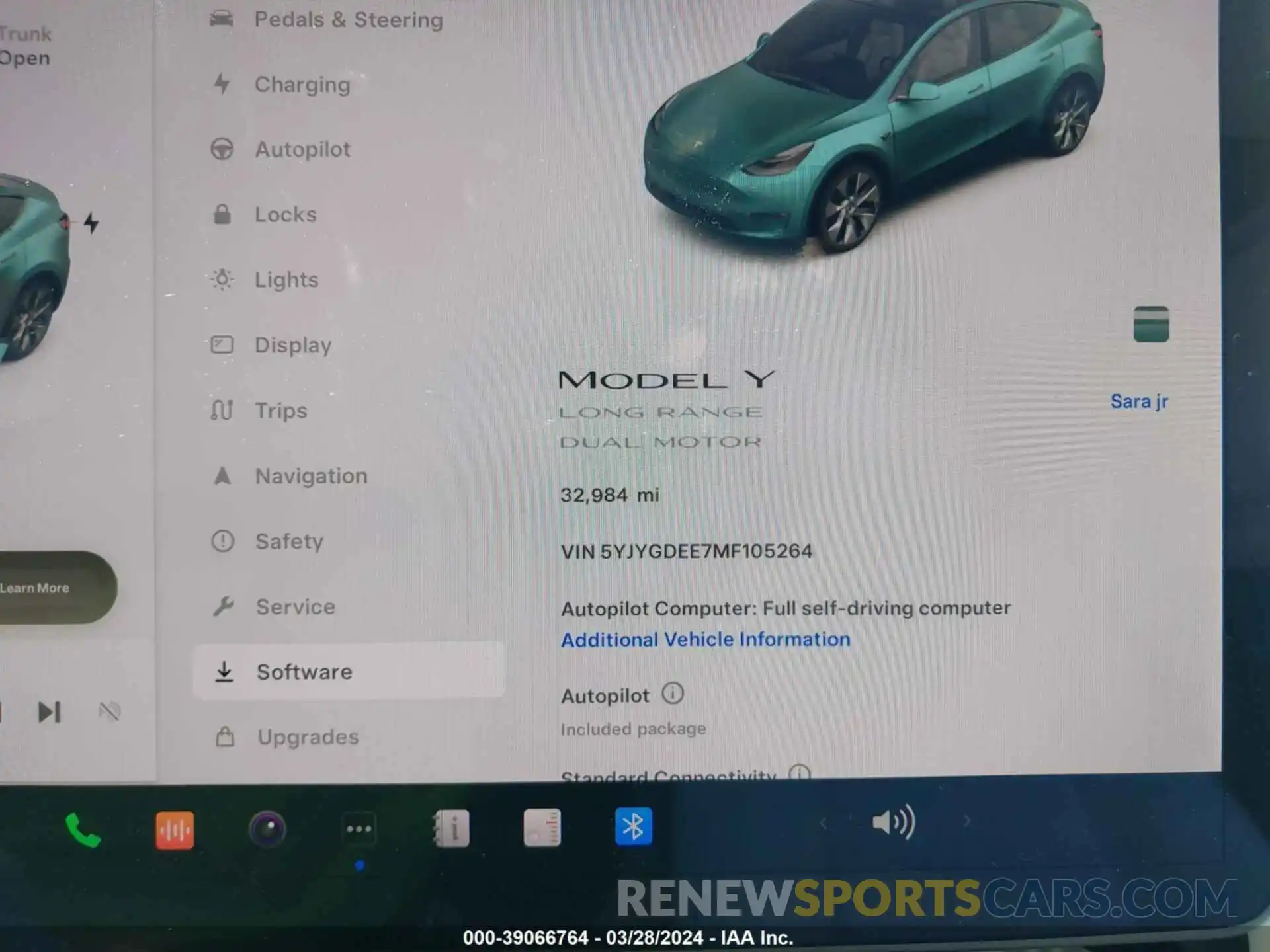 7 Фотография поврежденного автомобиля 5YJYGDEE7MF105264 TESLA MODEL Y 2021