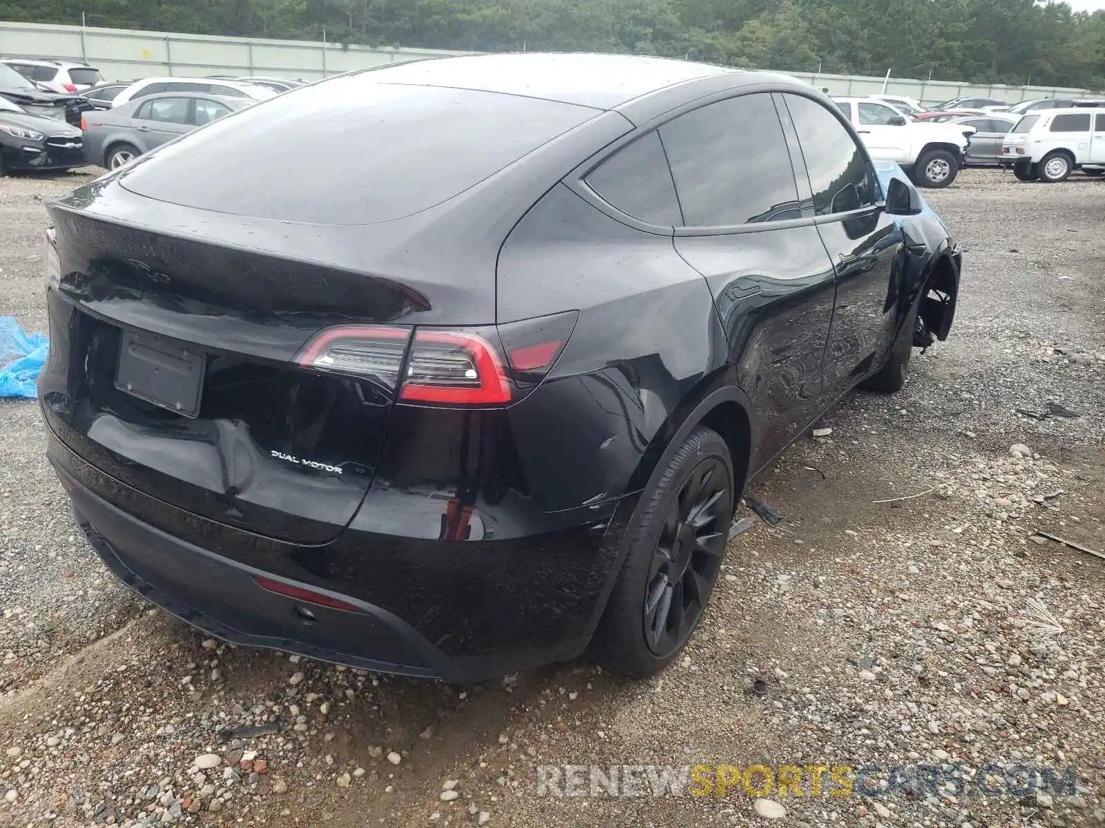 4 Фотография поврежденного автомобиля 5YJYGDEE7MF115731 TESLA MODEL Y 2021