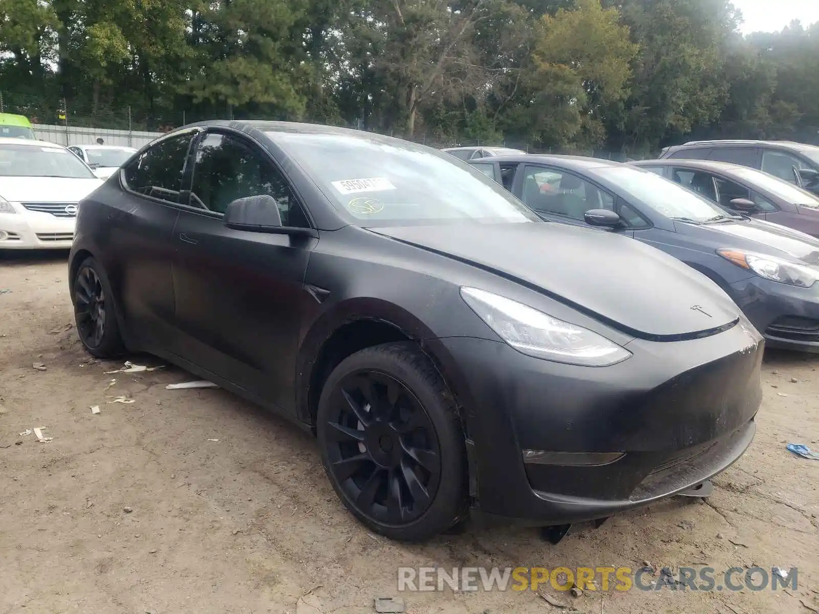 1 Photograph of a damaged car 5YJYGDEE7MF120279 TESLA MODEL Y 2021