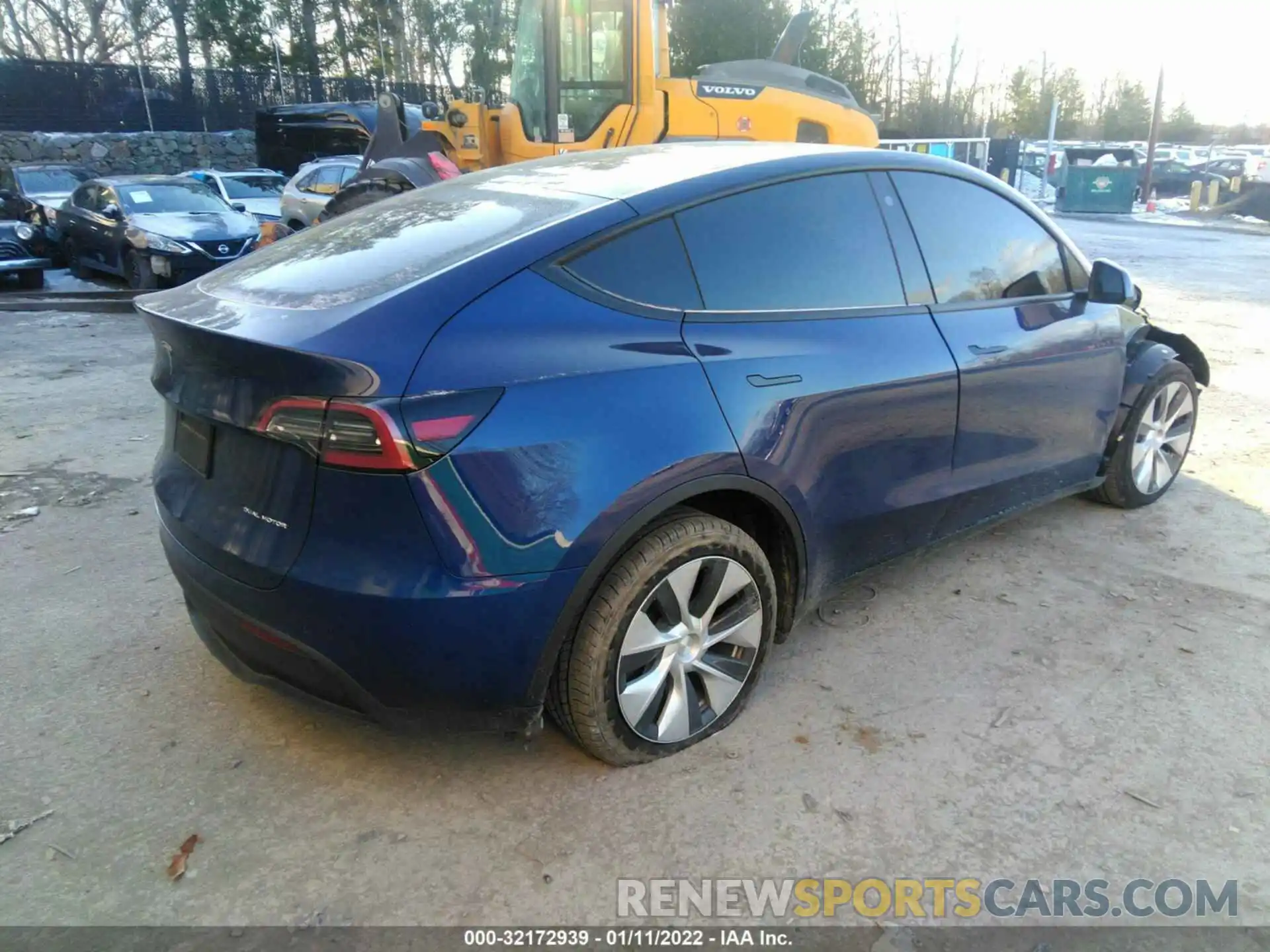 4 Фотография поврежденного автомобиля 5YJYGDEE7MF145845 TESLA MODEL Y 2021