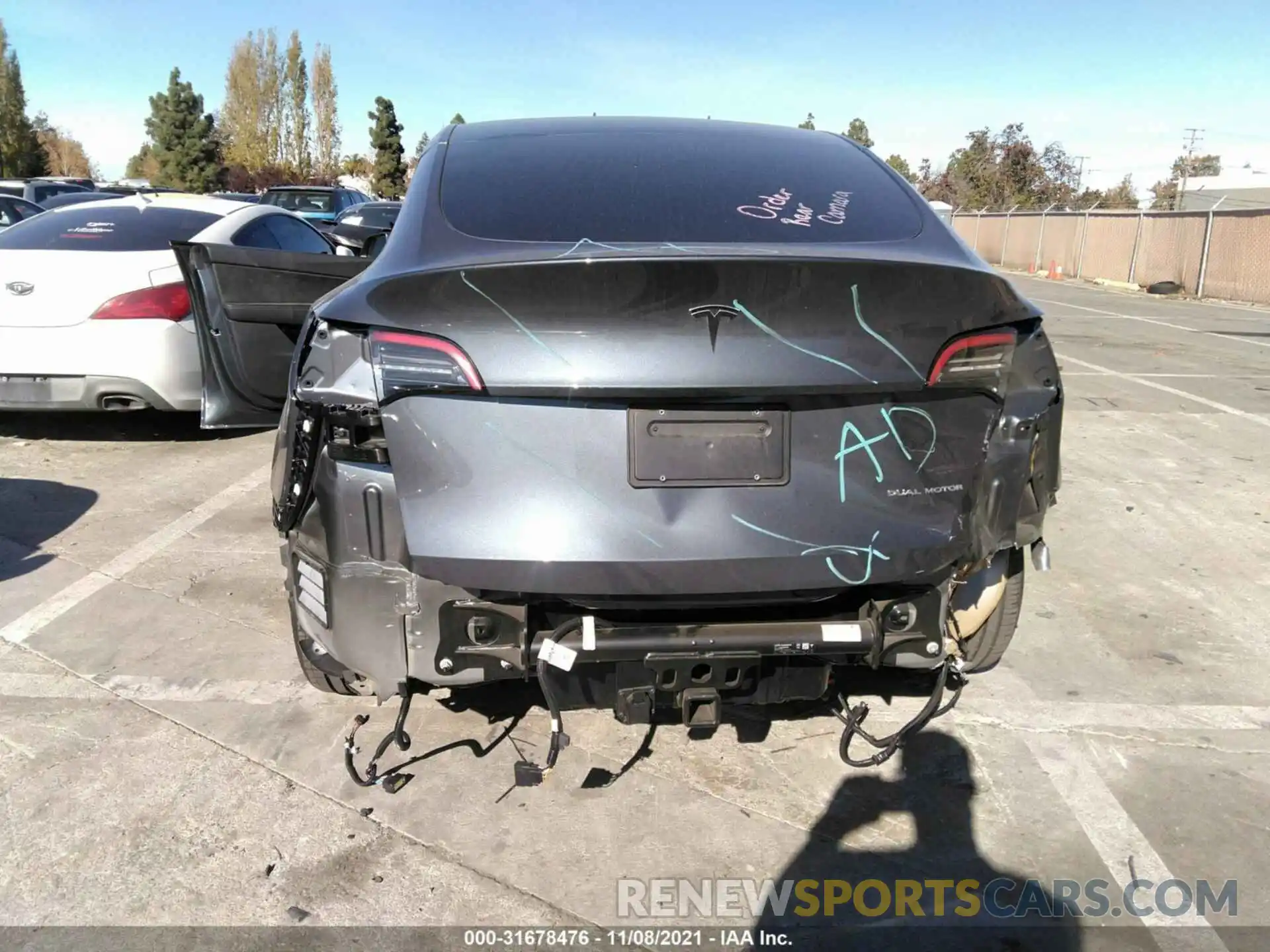 6 Photograph of a damaged car 5YJYGDEE7MF152911 TESLA MODEL Y 2021