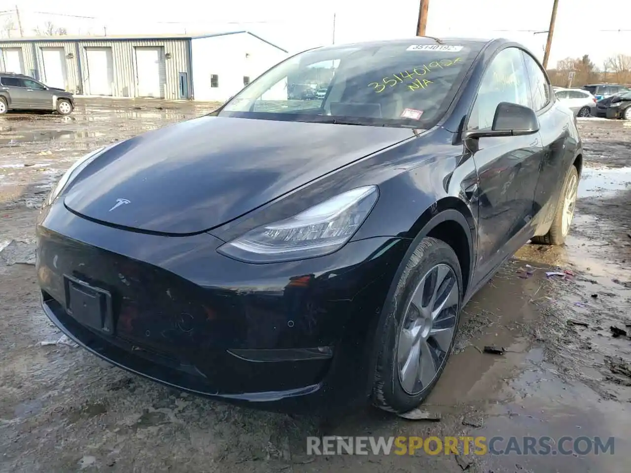 2 Photograph of a damaged car 5YJYGDEE7MF162080 TESLA MODEL Y 2021