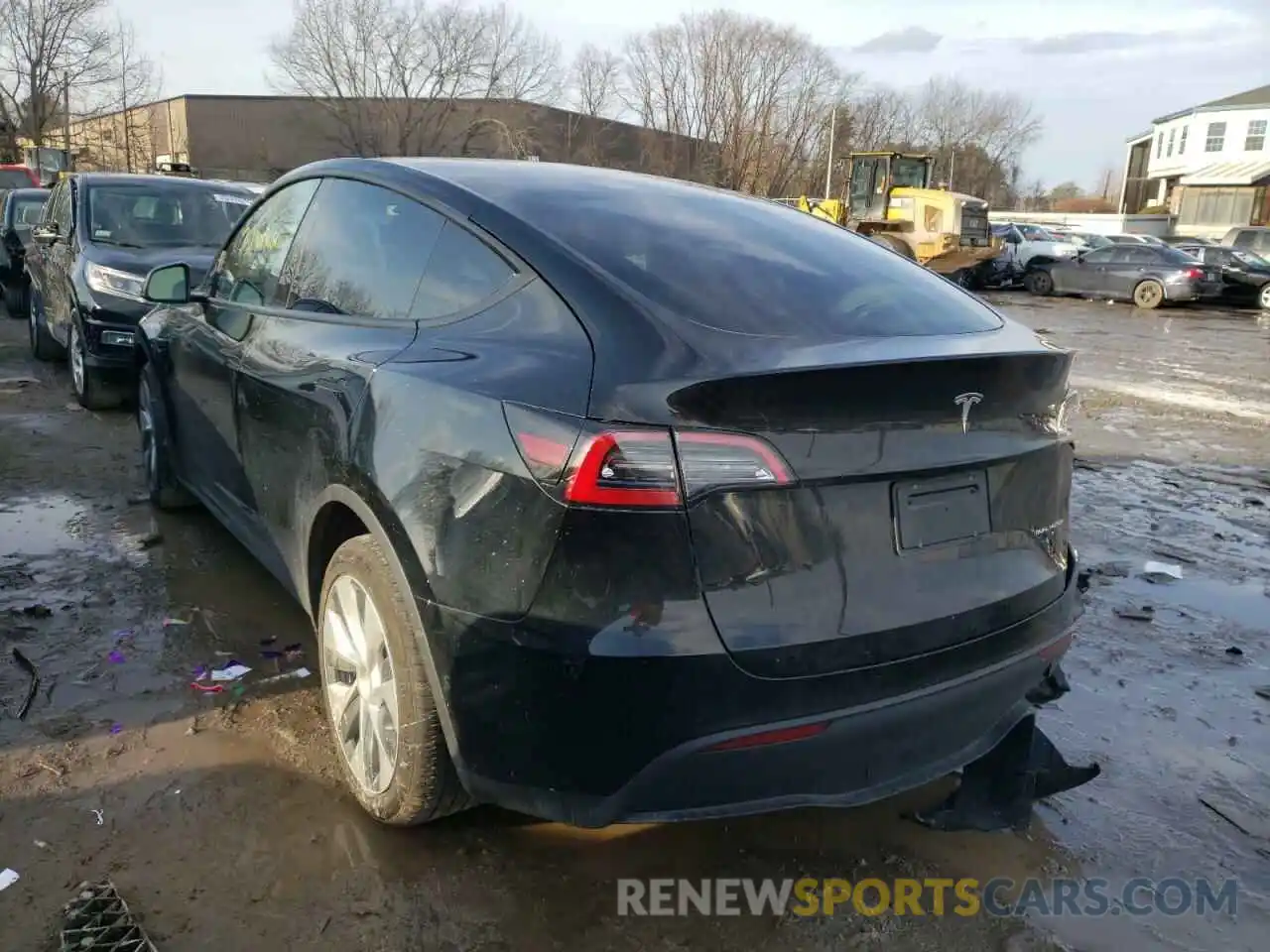 3 Фотография поврежденного автомобиля 5YJYGDEE7MF162080 TESLA MODEL Y 2021