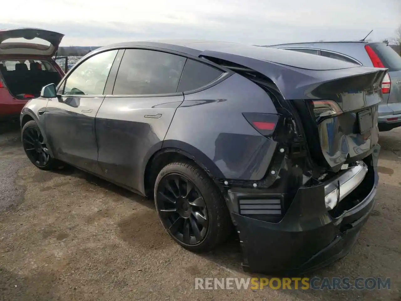 3 Фотография поврежденного автомобиля 5YJYGDEE7MF174696 TESLA MODEL Y 2021