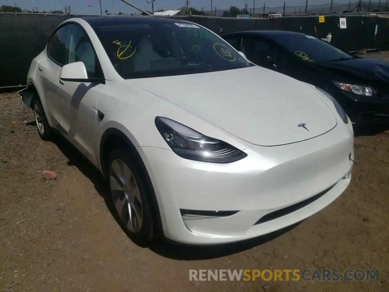 1 Фотография поврежденного автомобиля 5YJYGDEE7MF176223 TESLA MODEL Y 2021