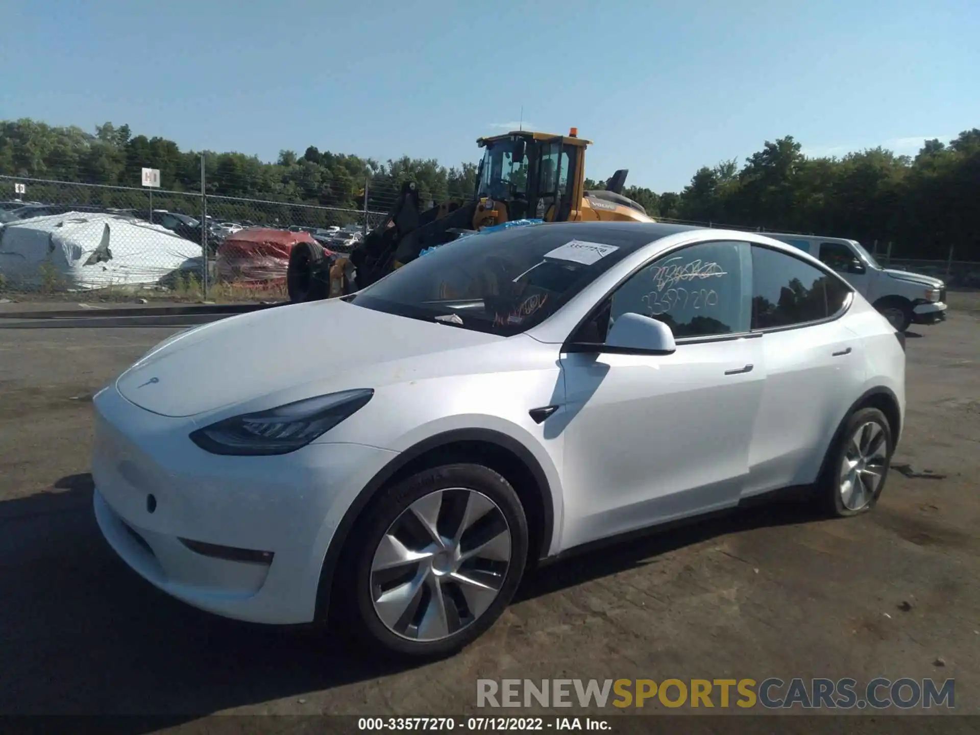 2 Фотография поврежденного автомобиля 5YJYGDEE7MF182233 TESLA MODEL Y 2021