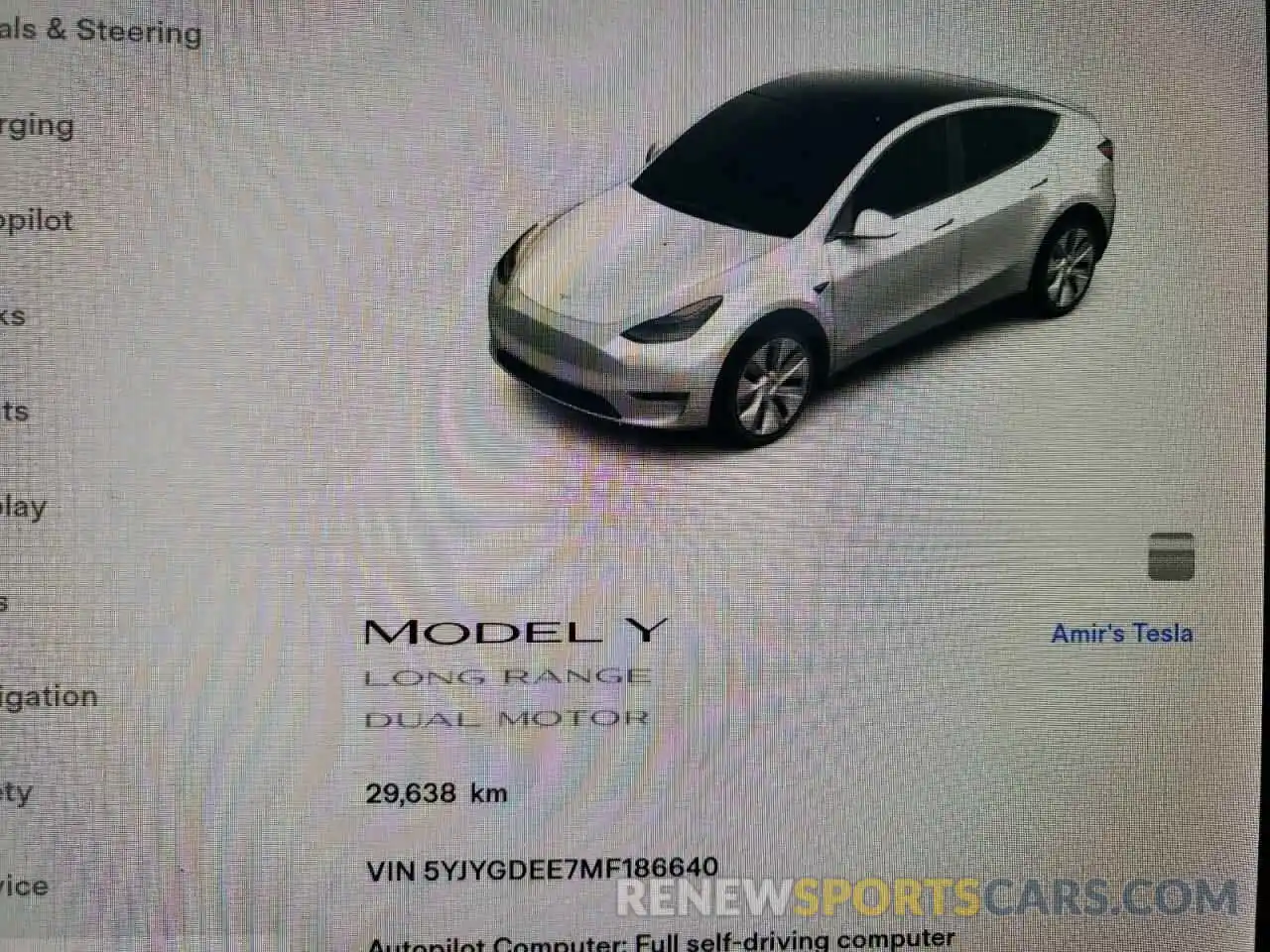 8 Фотография поврежденного автомобиля 5YJYGDEE7MF186640 TESLA MODEL Y 2021