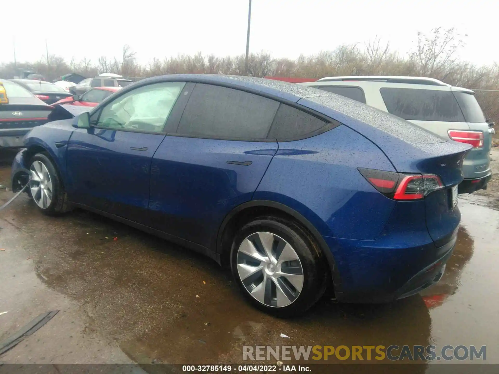 3 Фотография поврежденного автомобиля 5YJYGDEE7MF188226 TESLA MODEL Y 2021