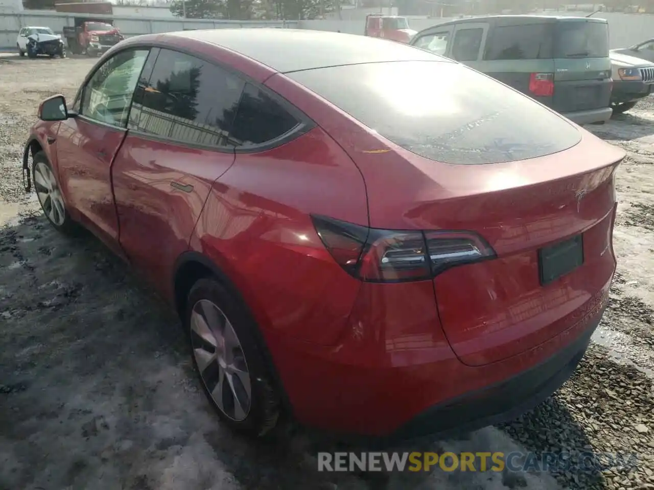 3 Photograph of a damaged car 5YJYGDEE7MF191109 TESLA MODEL Y 2021