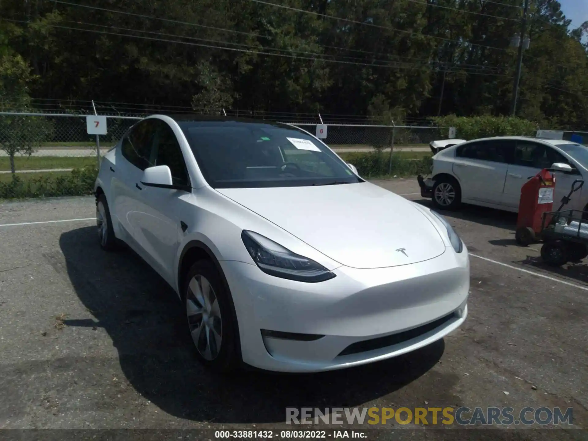 1 Фотография поврежденного автомобиля 5YJYGDEE7MF199369 TESLA MODEL Y 2021