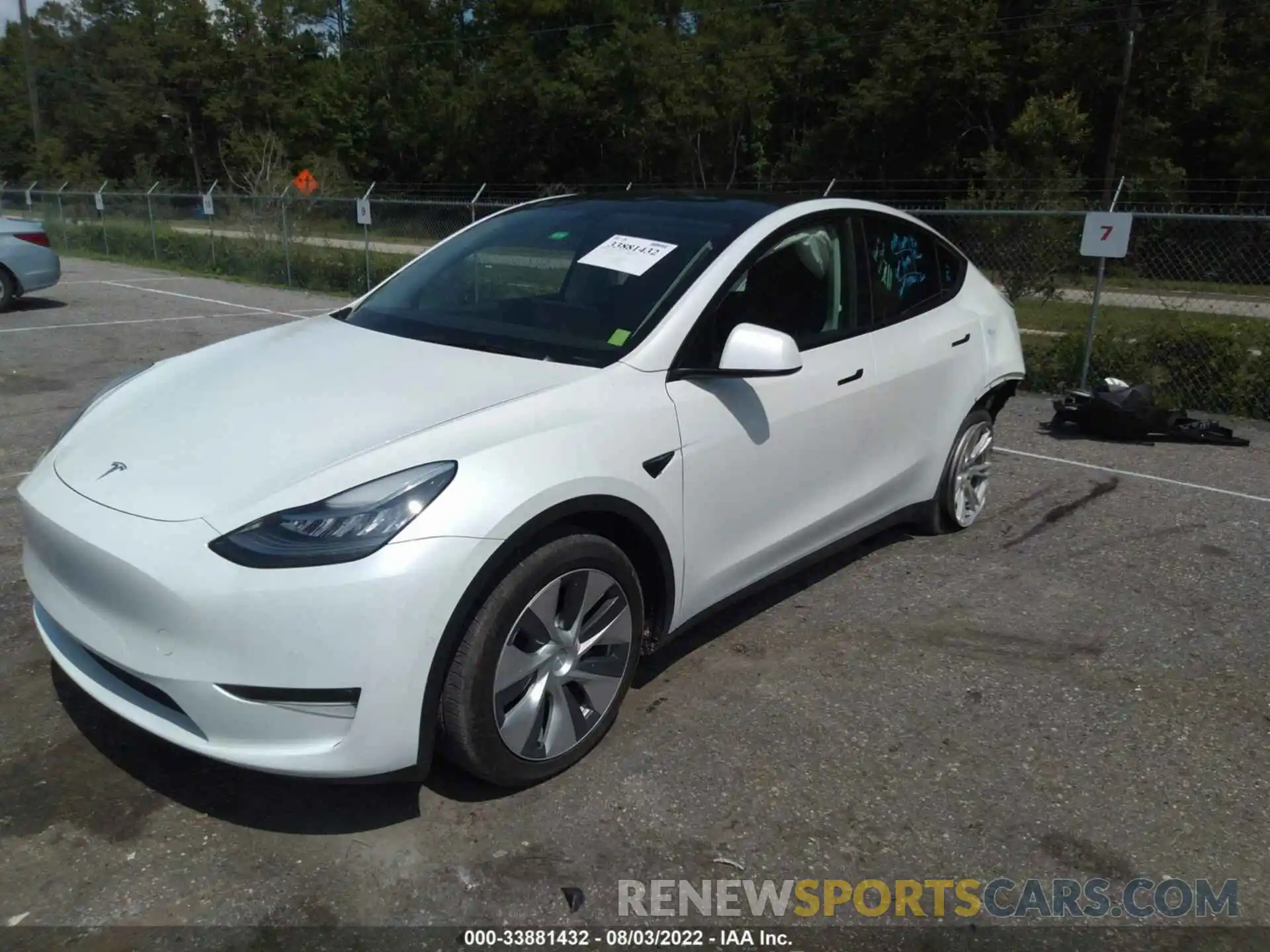 2 Фотография поврежденного автомобиля 5YJYGDEE7MF199369 TESLA MODEL Y 2021