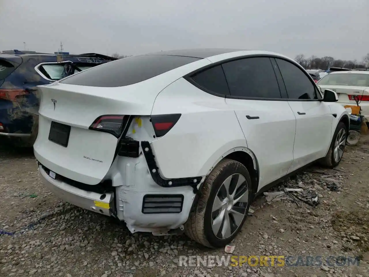 4 Фотография поврежденного автомобиля 5YJYGDEE7MF200214 TESLA MODEL Y 2021