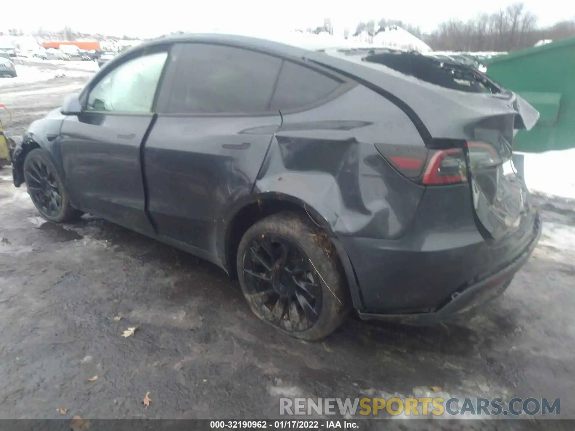 3 Фотография поврежденного автомобиля 5YJYGDEE7MF200990 TESLA MODEL Y 2021