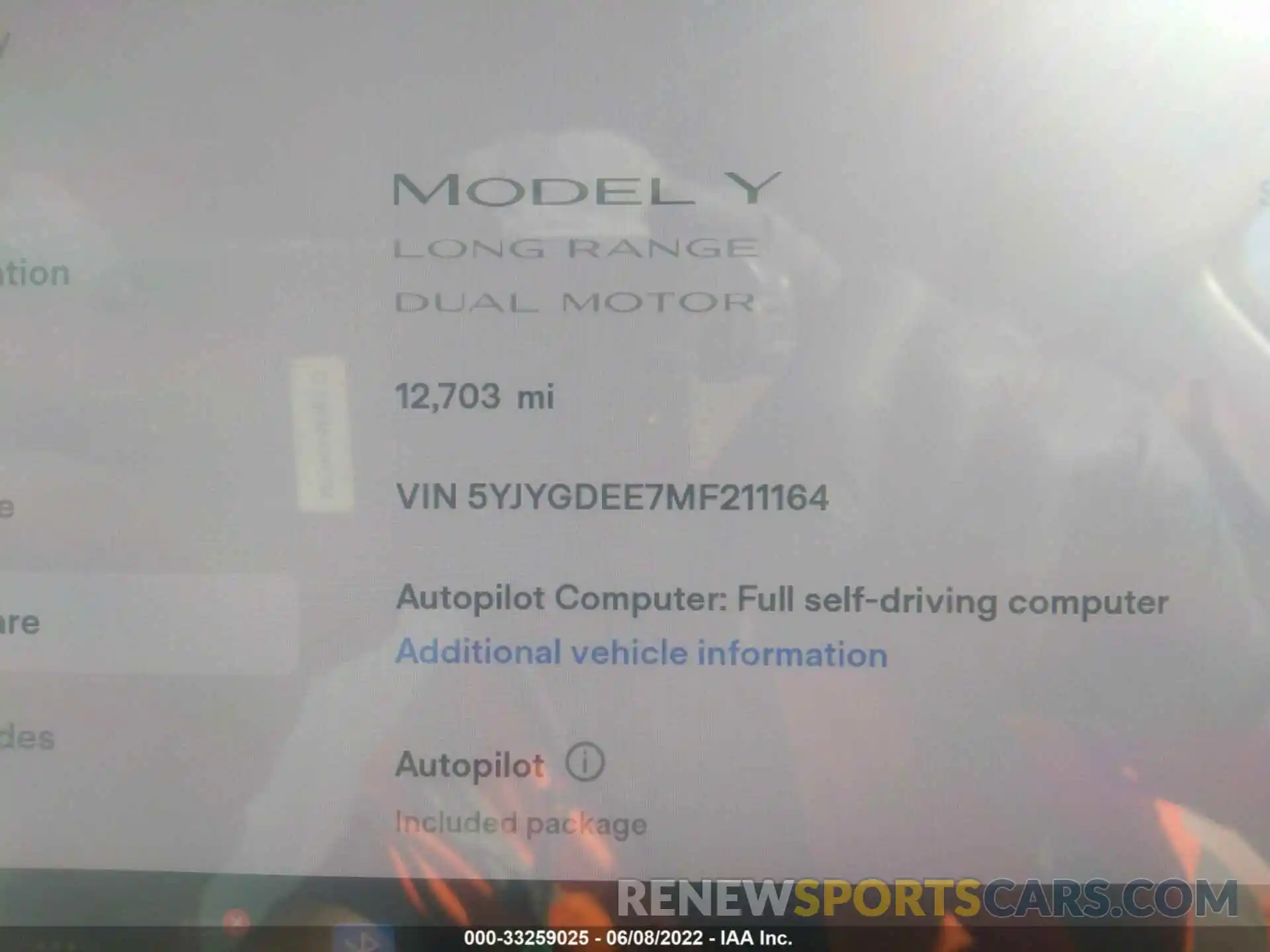 7 Фотография поврежденного автомобиля 5YJYGDEE7MF211164 TESLA MODEL Y 2021