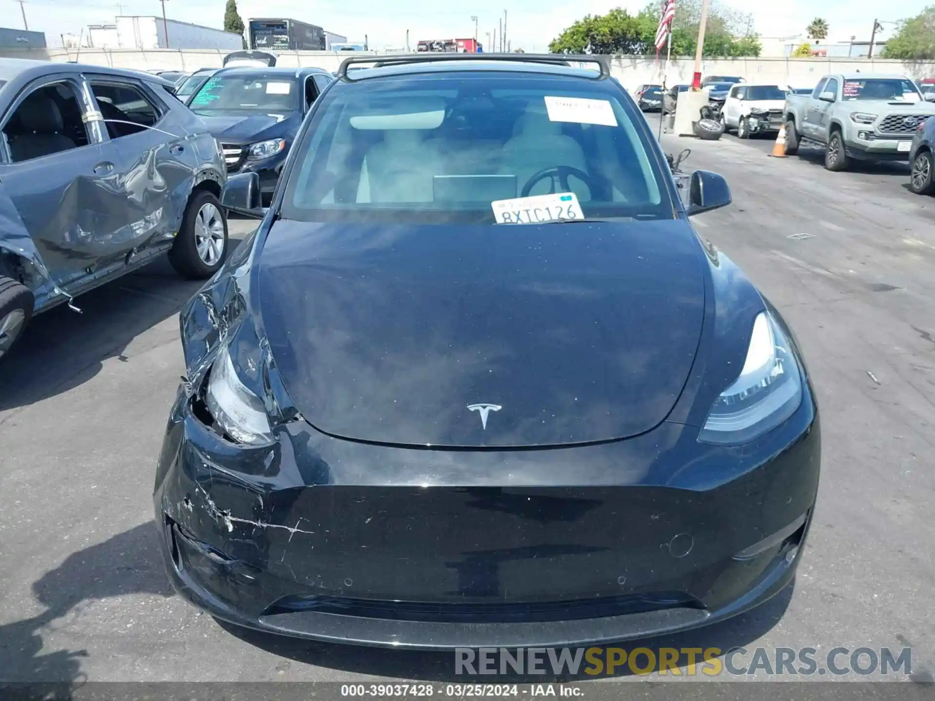 12 Photograph of a damaged car 5YJYGDEE7MF224609 TESLA MODEL Y 2021