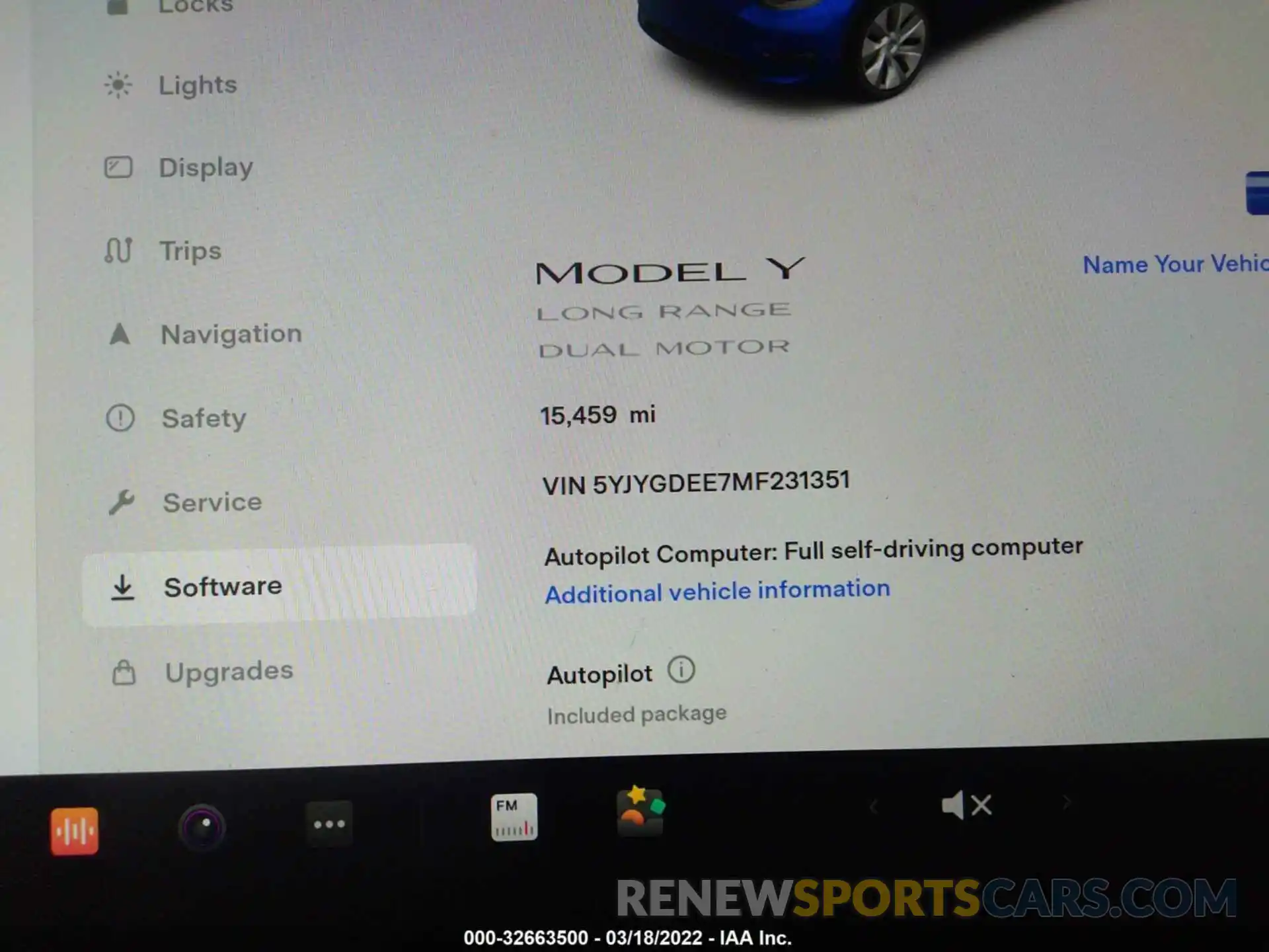 7 Photograph of a damaged car 5YJYGDEE7MF231351 TESLA MODEL Y 2021