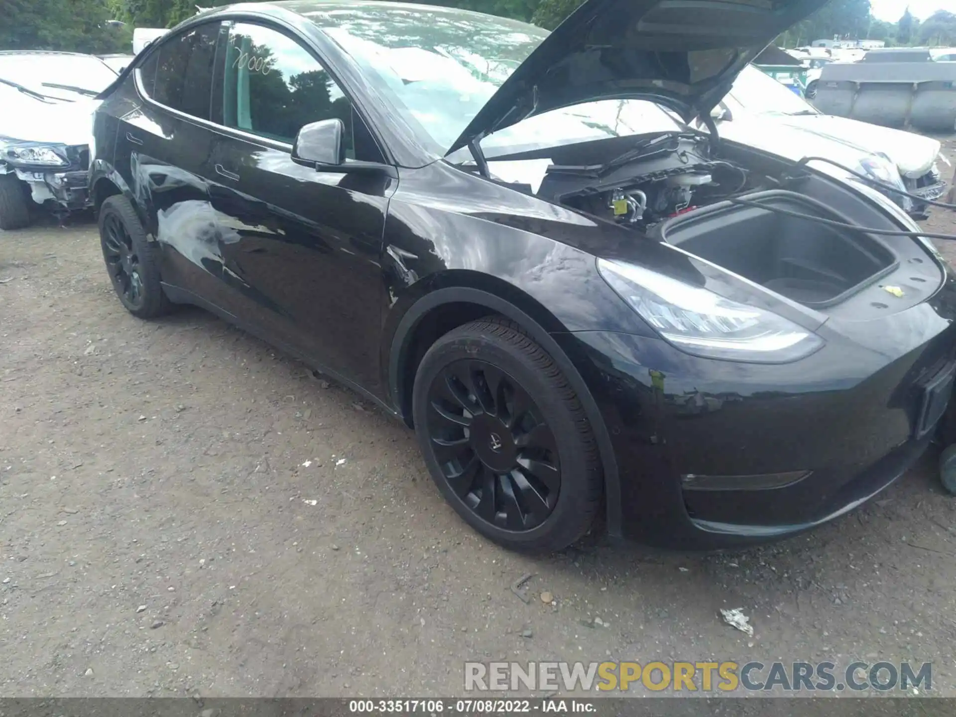 1 Photograph of a damaged car 5YJYGDEE7MF233715 TESLA MODEL Y 2021