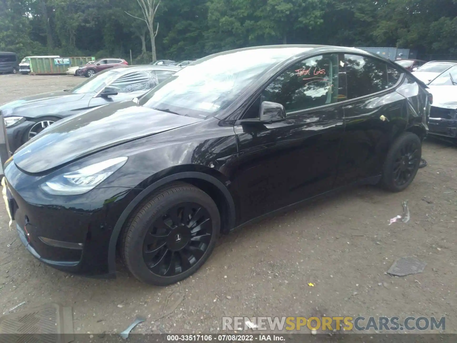 2 Photograph of a damaged car 5YJYGDEE7MF233715 TESLA MODEL Y 2021