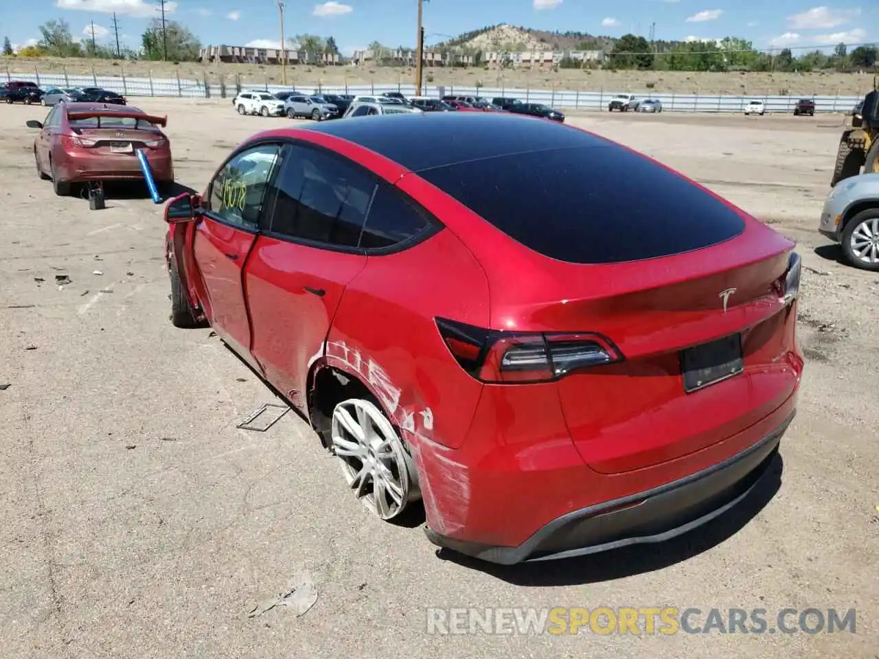 3 Photograph of a damaged car 5YJYGDEE7MF248084 TESLA MODEL Y 2021