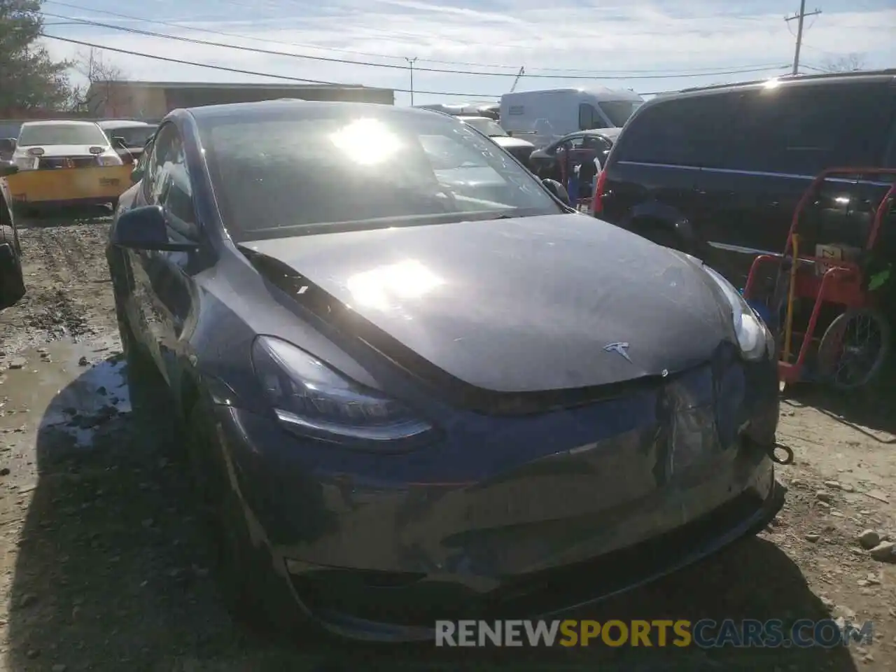 1 Фотография поврежденного автомобиля 5YJYGDEE7MF254239 TESLA MODEL Y 2021