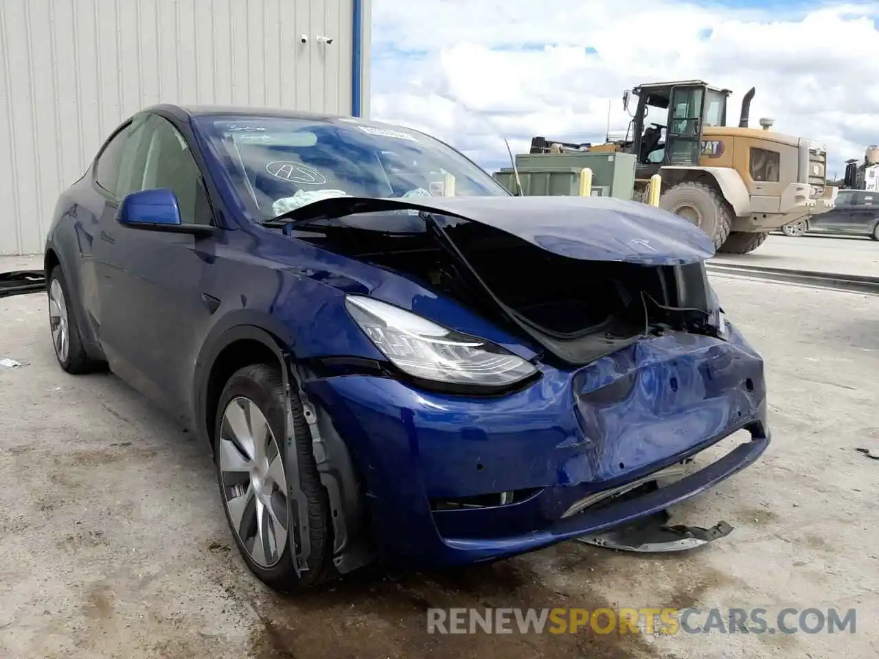 1 Photograph of a damaged car 5YJYGDEE7MF257495 TESLA MODEL Y 2021