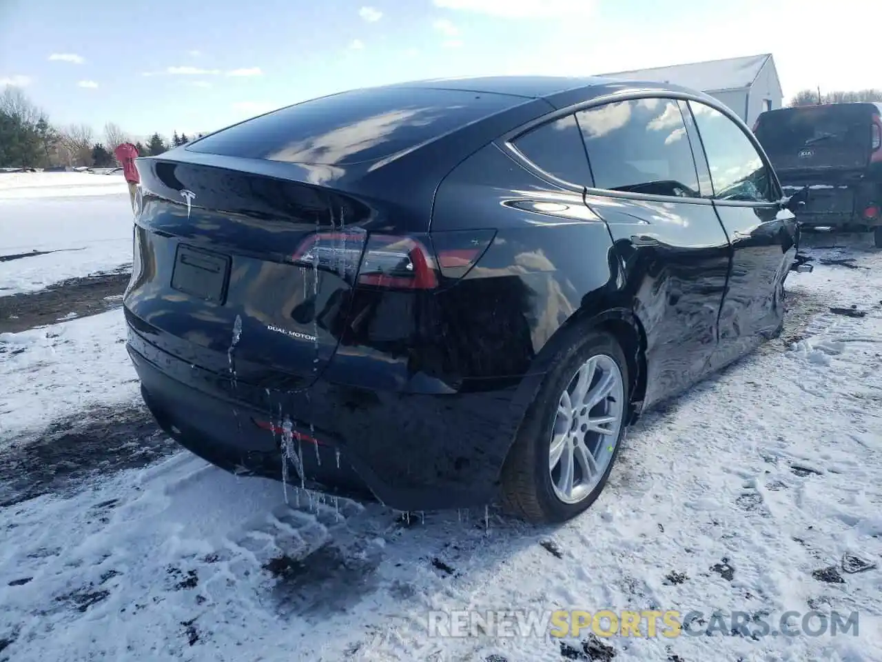 4 Фотография поврежденного автомобиля 5YJYGDEE7MF304878 TESLA MODEL Y 2021