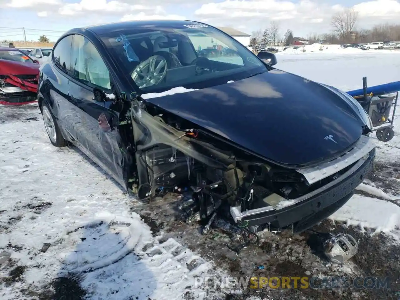 9 Photograph of a damaged car 5YJYGDEE7MF304878 TESLA MODEL Y 2021