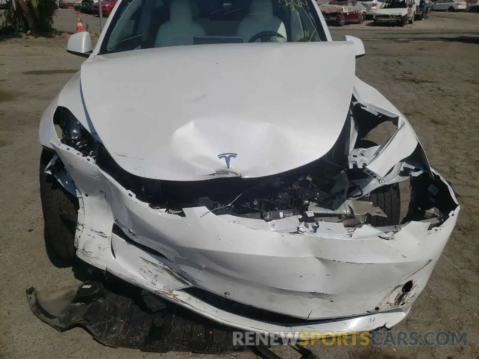 9 Photograph of a damaged car 5YJYGDEE8MF061307 TESLA MODEL Y 2021