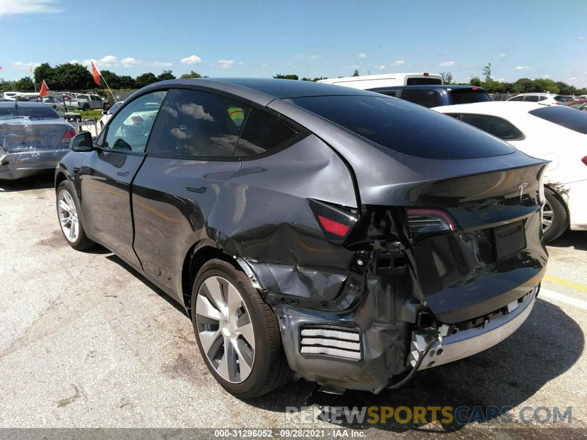 3 Photograph of a damaged car 5YJYGDEE8MF062263 TESLA MODEL Y 2021