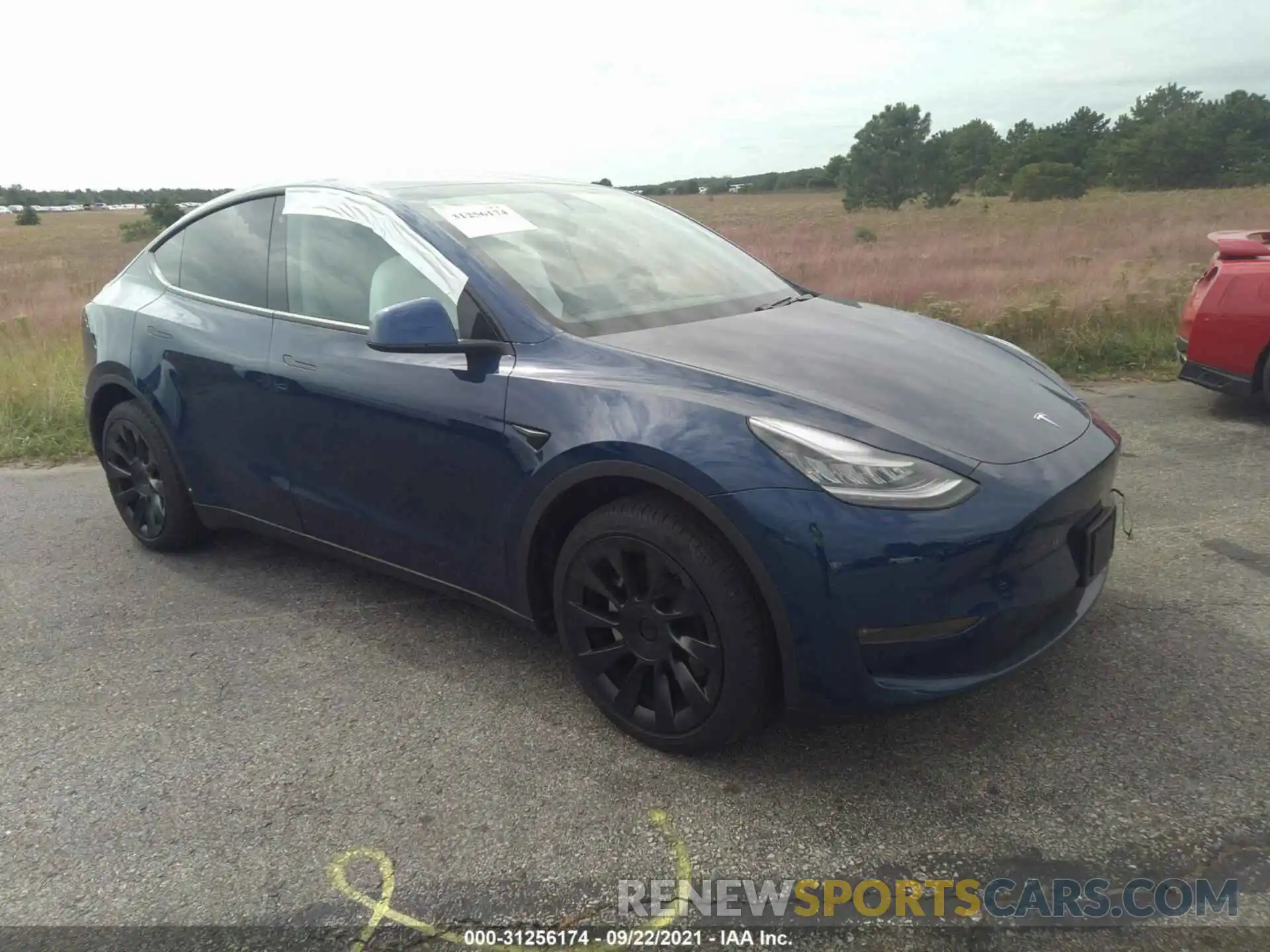 1 Photograph of a damaged car 5YJYGDEE8MF062473 TESLA MODEL Y 2021