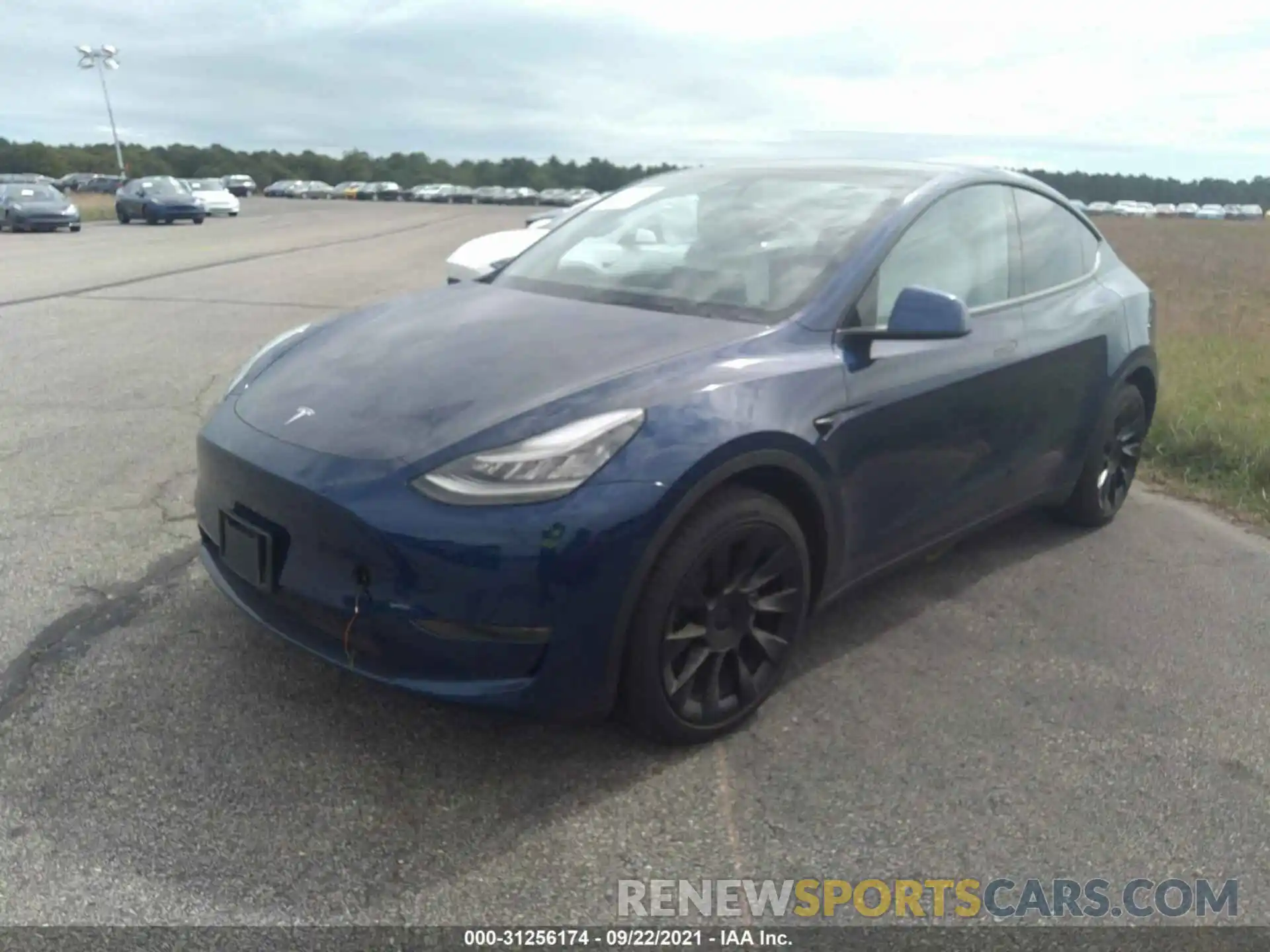 2 Photograph of a damaged car 5YJYGDEE8MF062473 TESLA MODEL Y 2021