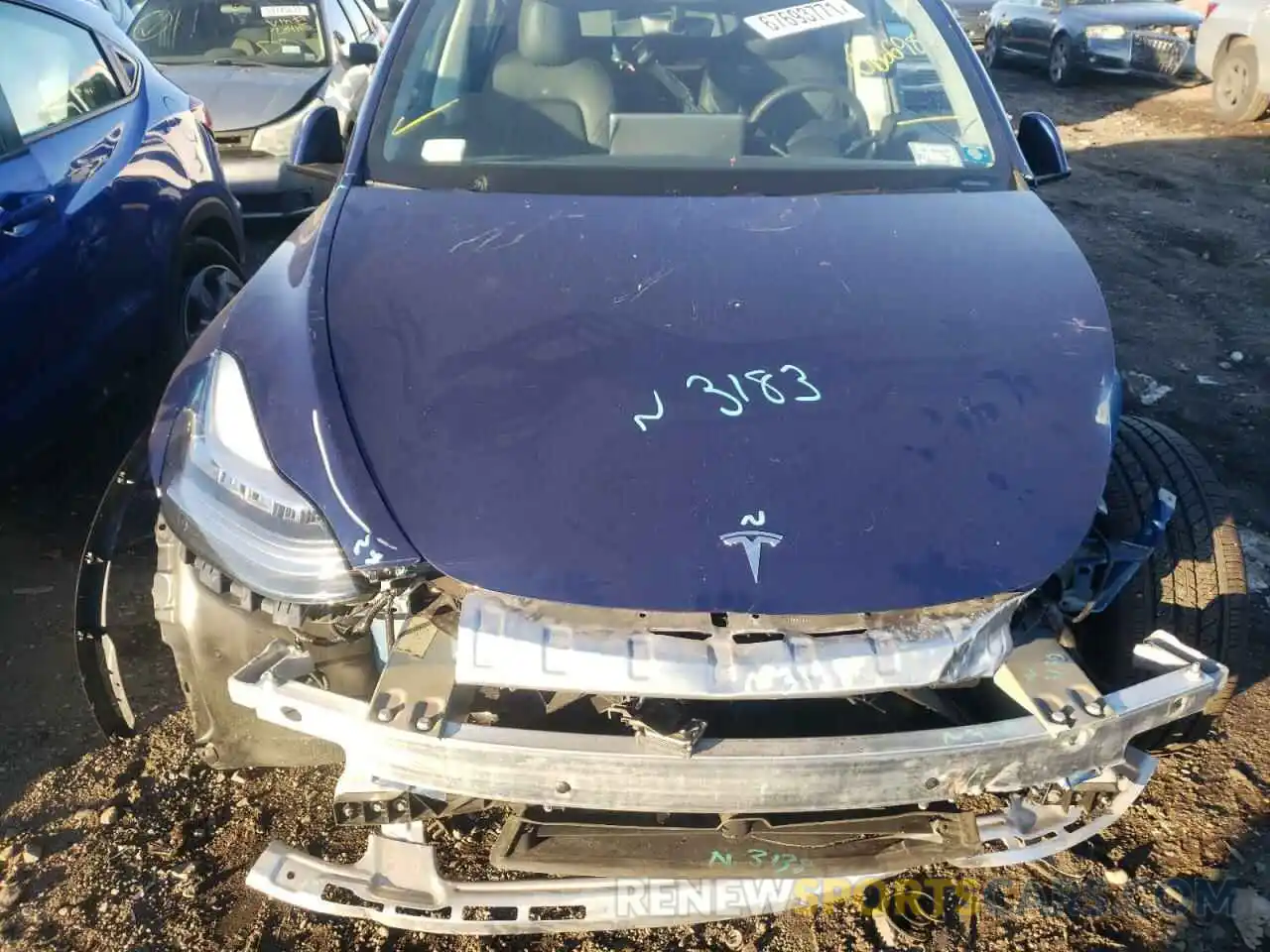 7 Photograph of a damaged car 5YJYGDEE8MF066698 TESLA MODEL Y 2021