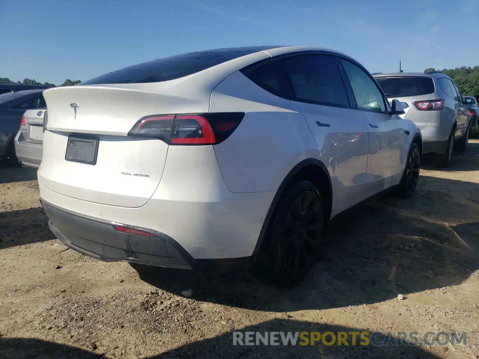 4 Фотография поврежденного автомобиля 5YJYGDEE8MF080357 TESLA MODEL Y 2021