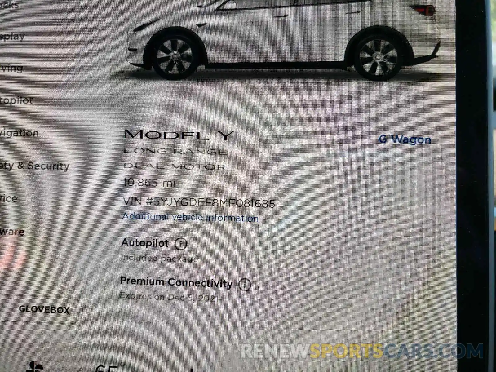 8 Photograph of a damaged car 5YJYGDEE8MF081685 TESLA MODEL Y 2021