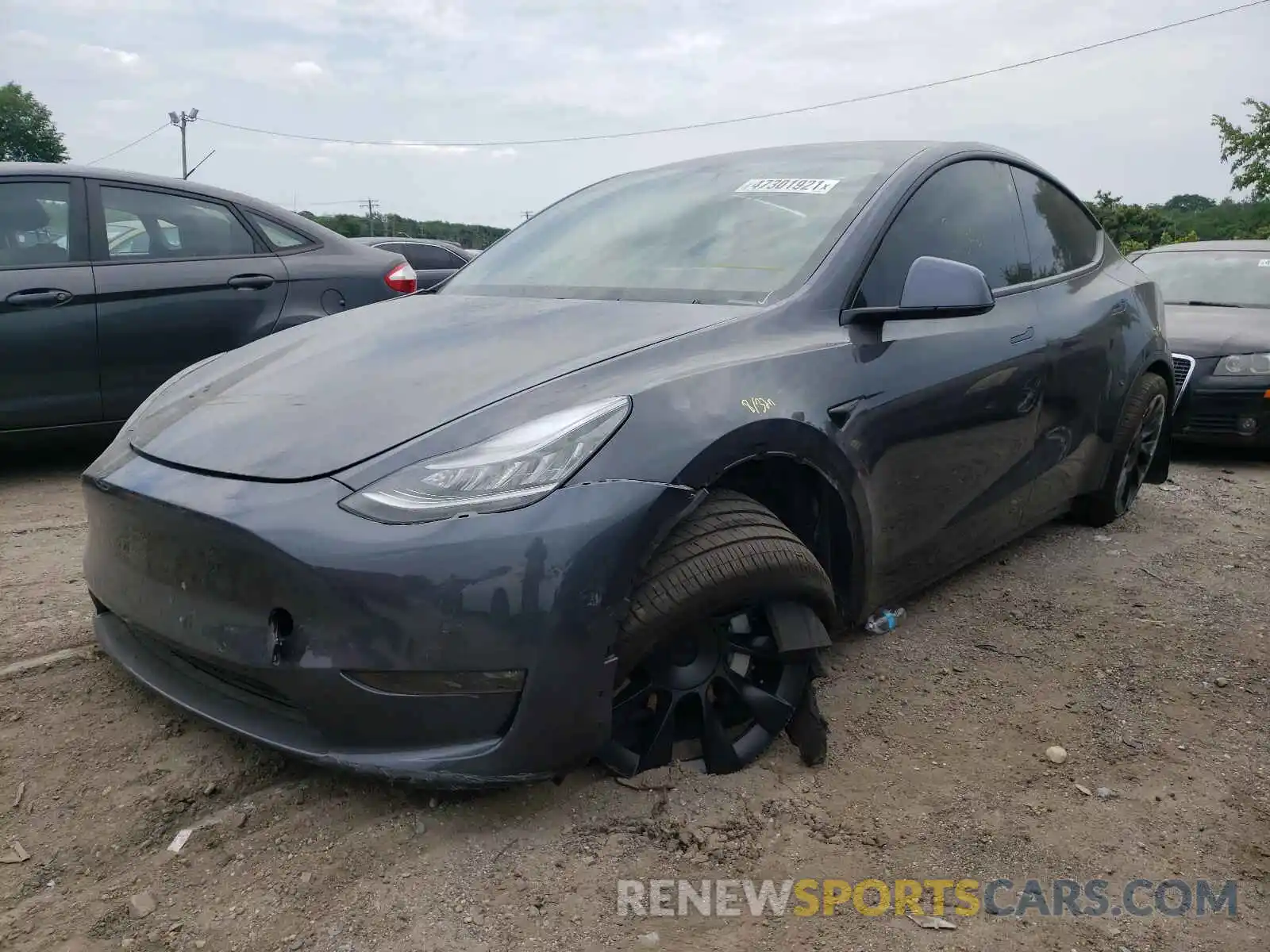 2 Фотография поврежденного автомобиля 5YJYGDEE8MF084327 TESLA MODEL Y 2021