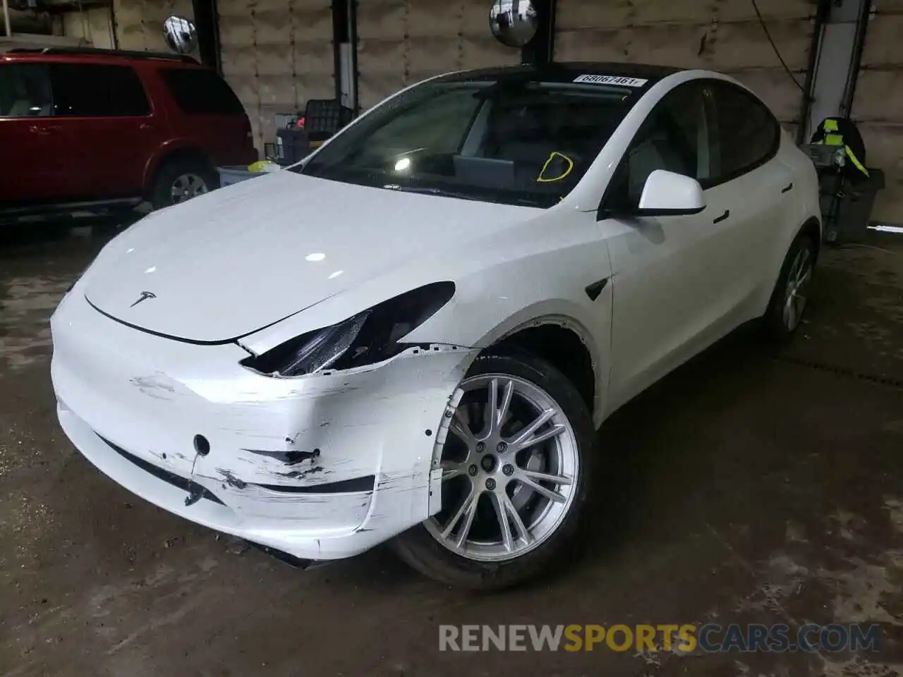 2 Фотография поврежденного автомобиля 5YJYGDEE8MF091424 TESLA MODEL Y 2021