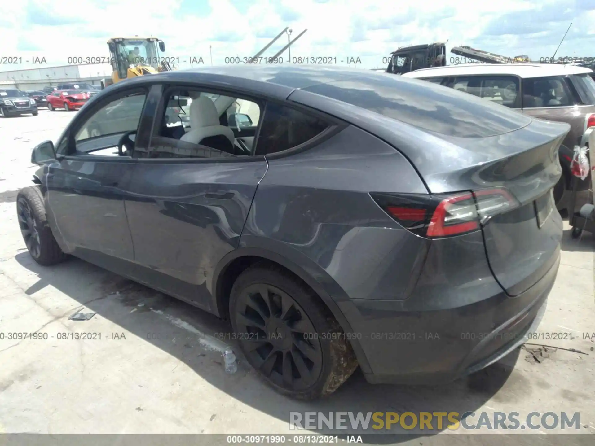 3 Фотография поврежденного автомобиля 5YJYGDEE8MF094033 TESLA MODEL Y 2021